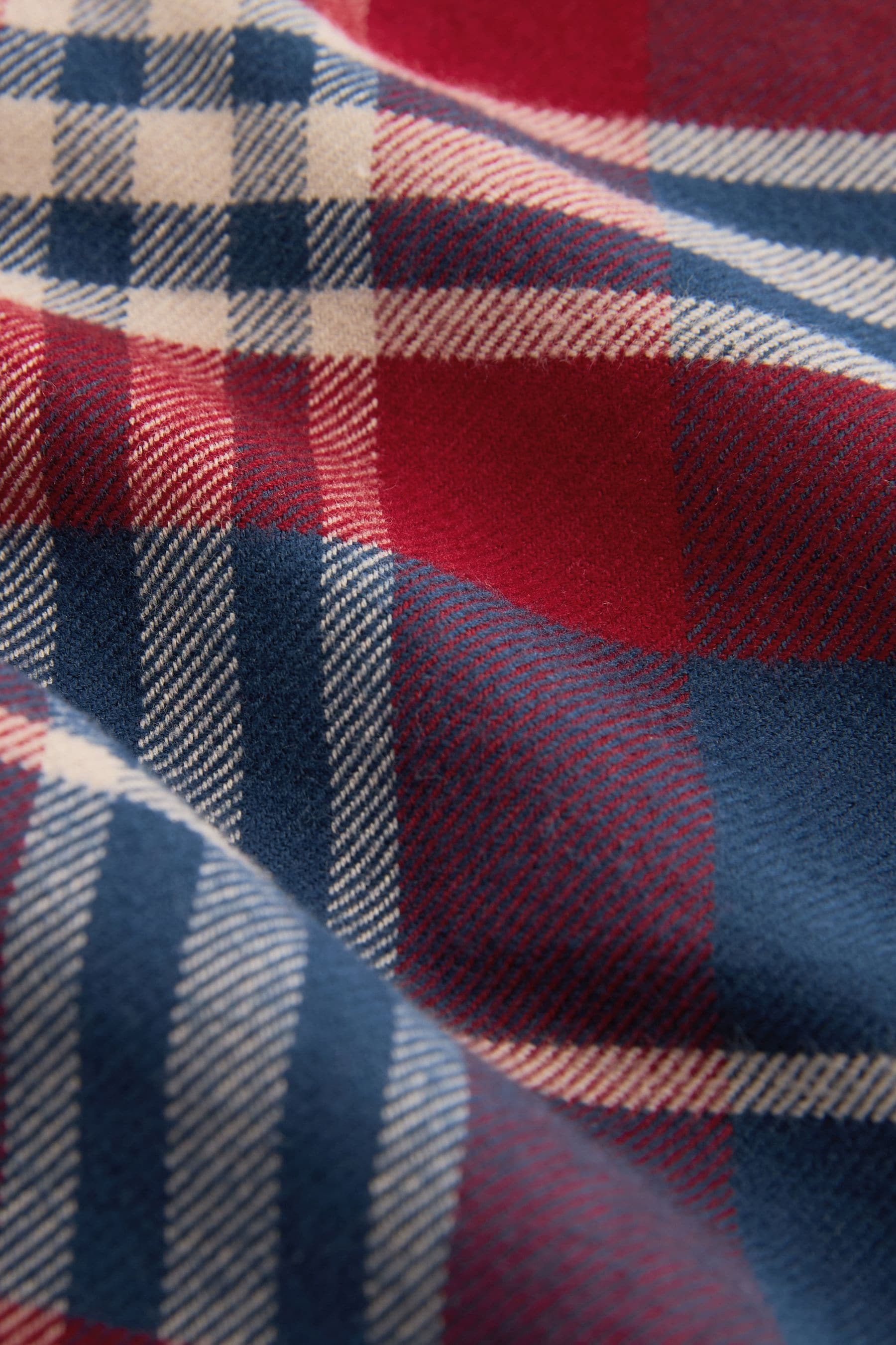 Red/Navy Single Check Woven Pyjamas (3-16yrs)