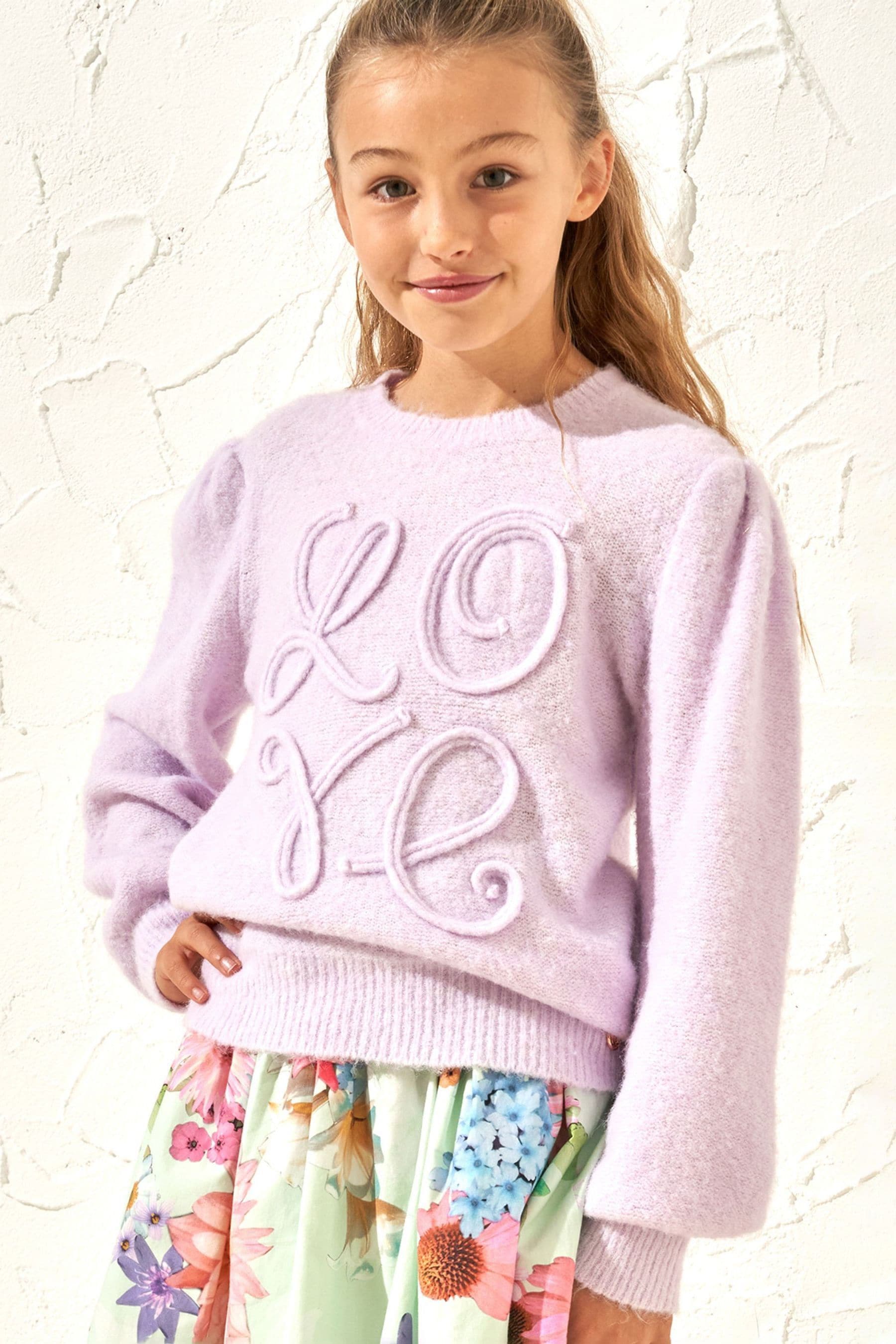 Purple Angel & Rocket Cecilia Supersoft Love Jumper