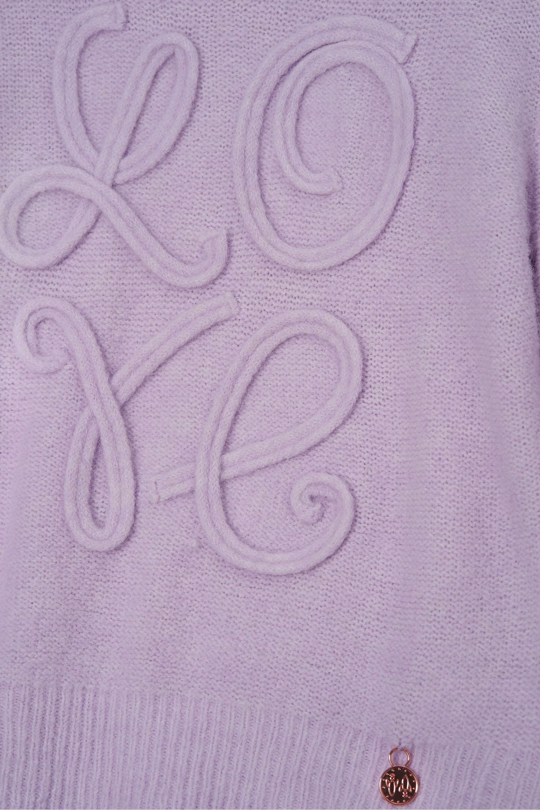 Angel & Rocket Purple Cecilia Supersoft Love Jumper