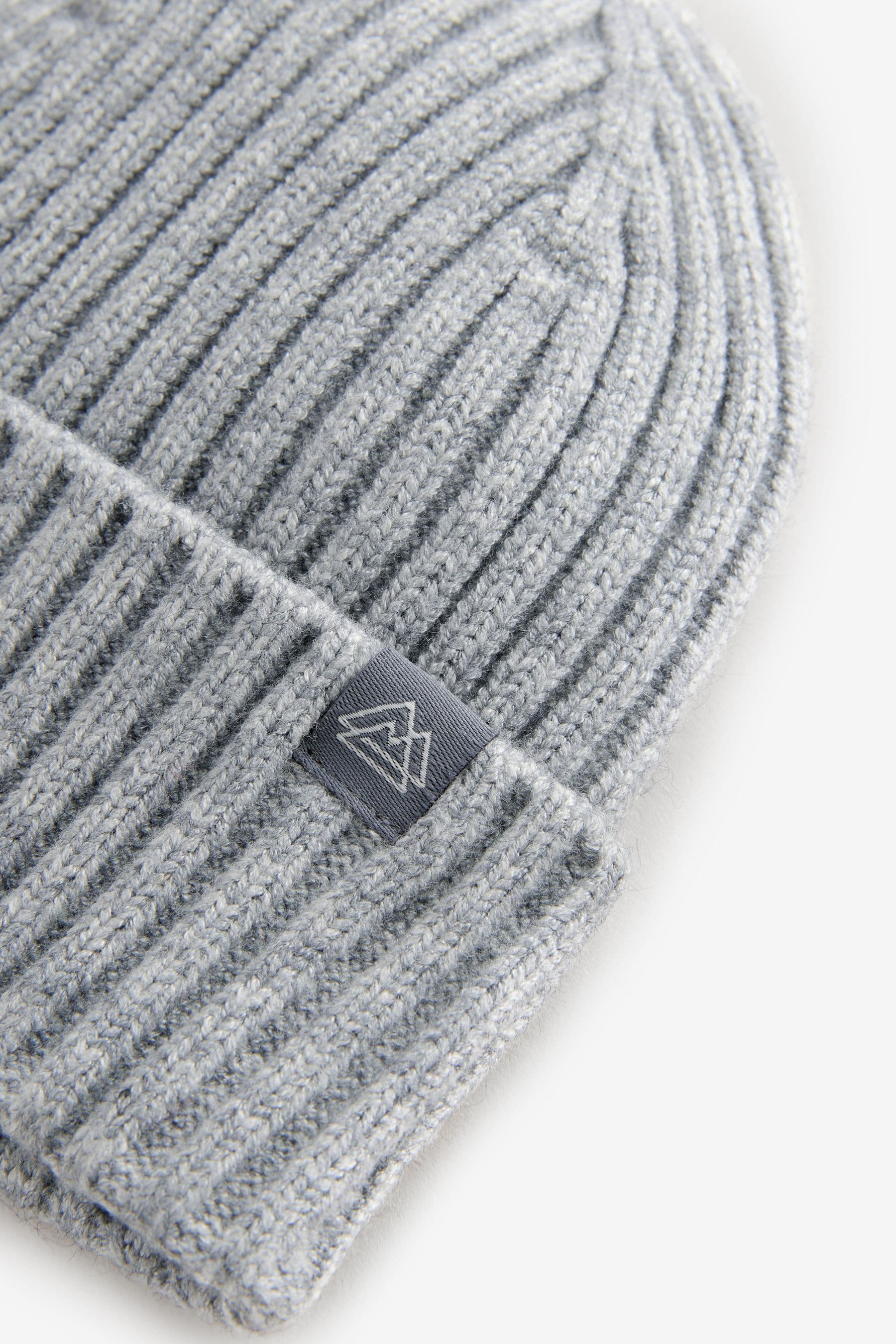 Grey Twist Knitted Beanie Hat (1-16yrs)