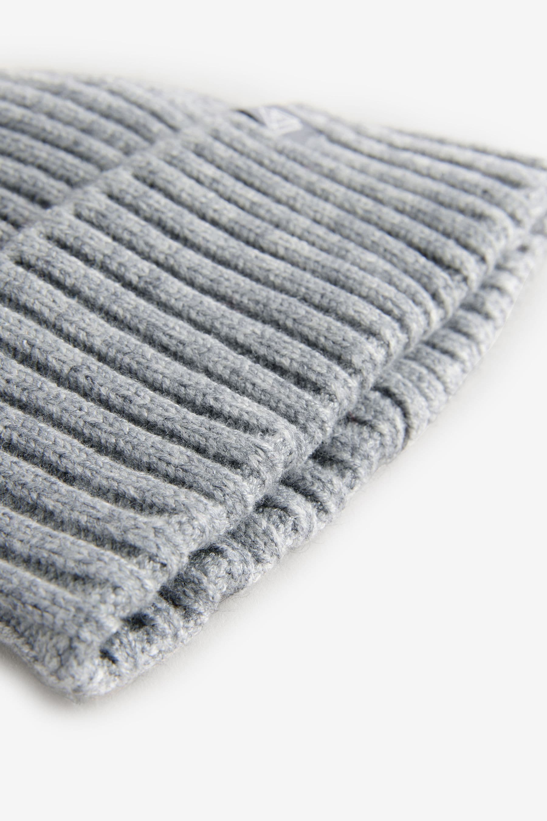 Grey Twist Knitted Beanie Hat (1-16yrs)