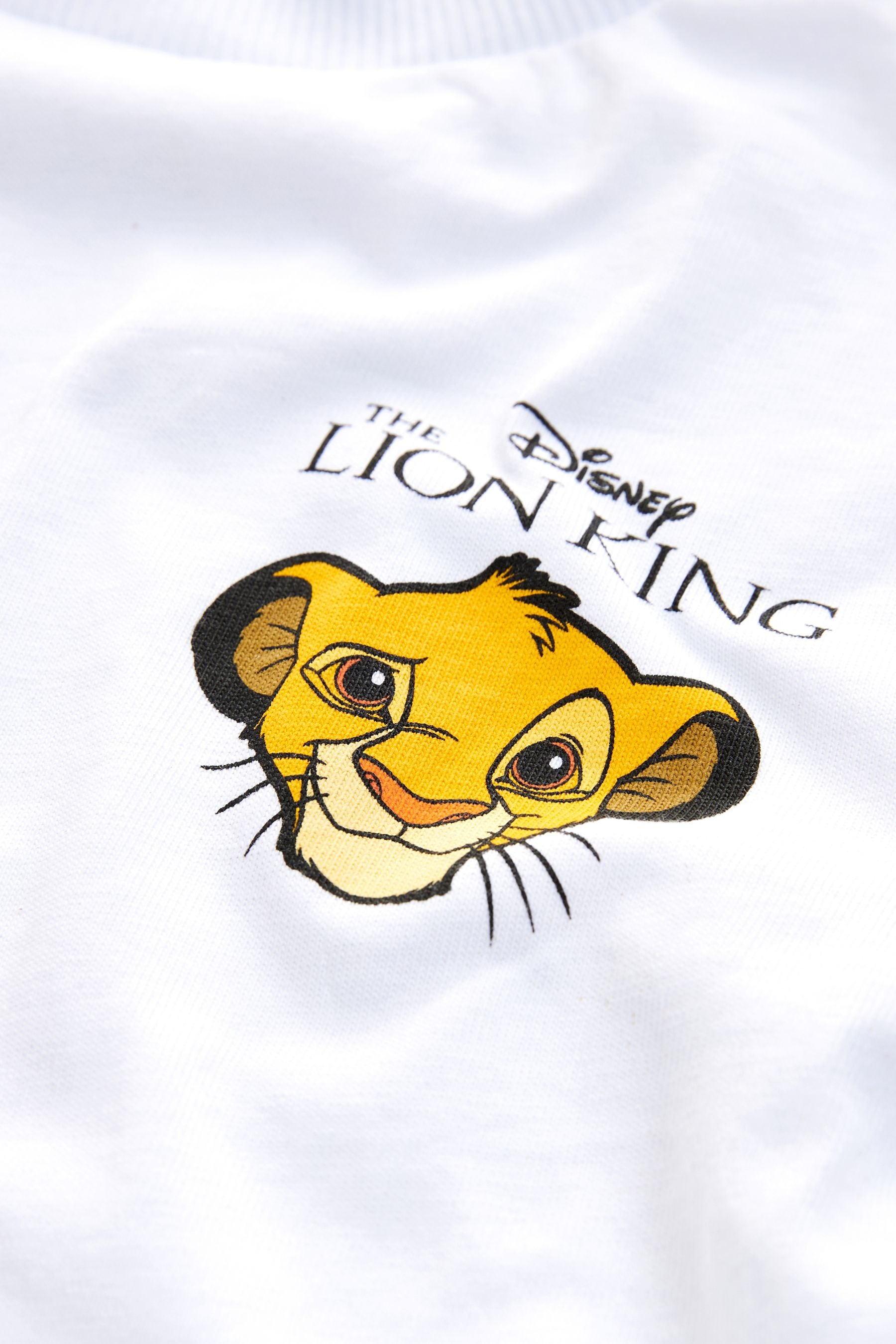 White Simba Lion King Short Sleeve T-Shirt (6mths-8yrs)