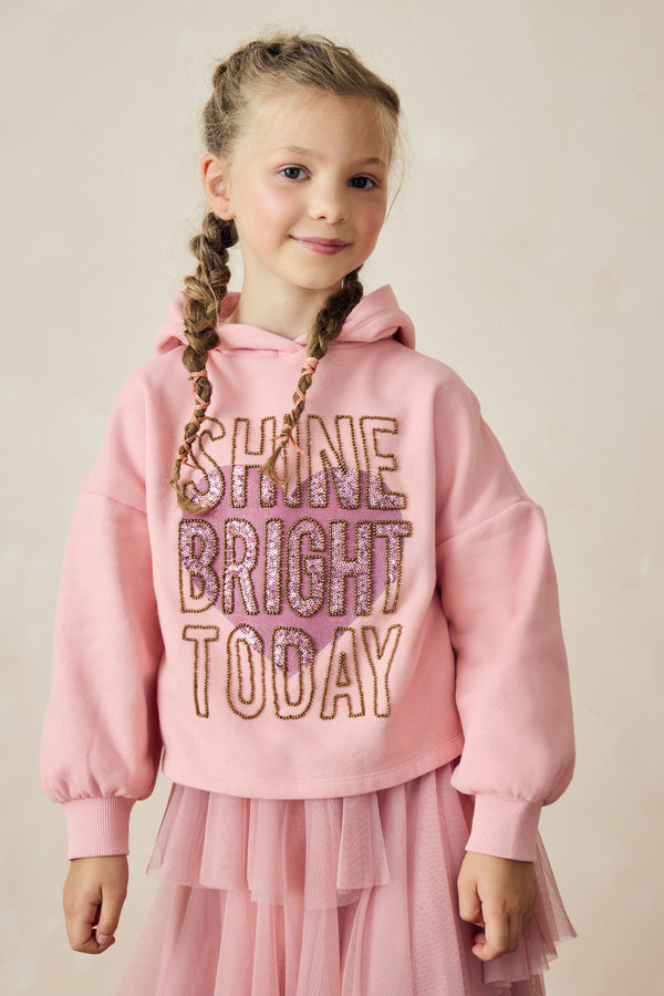 Pink Sequin Hoodie (3-16yrs)