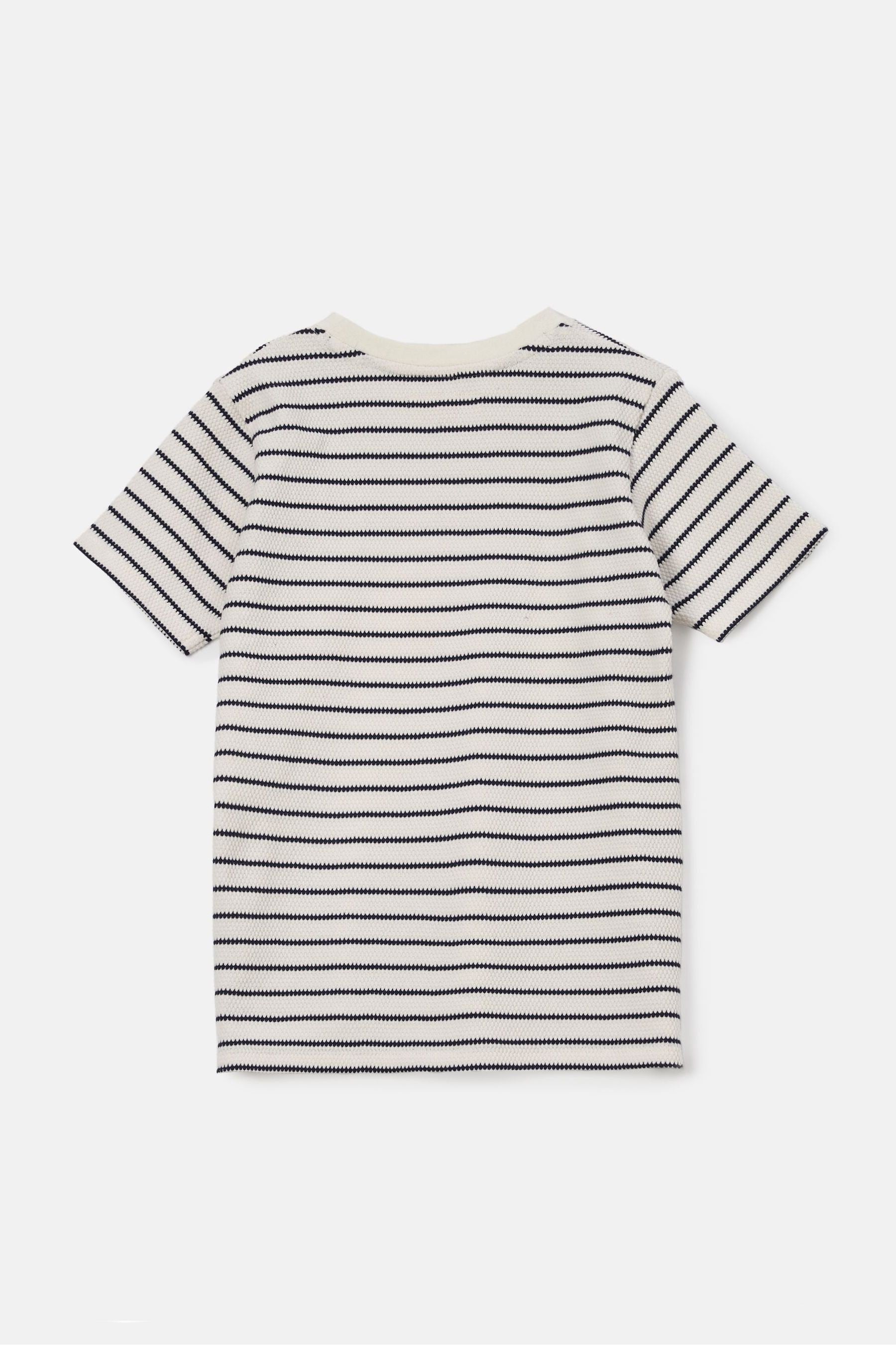 Natural Angel & Rocket James Textured Stripe T-Shirt