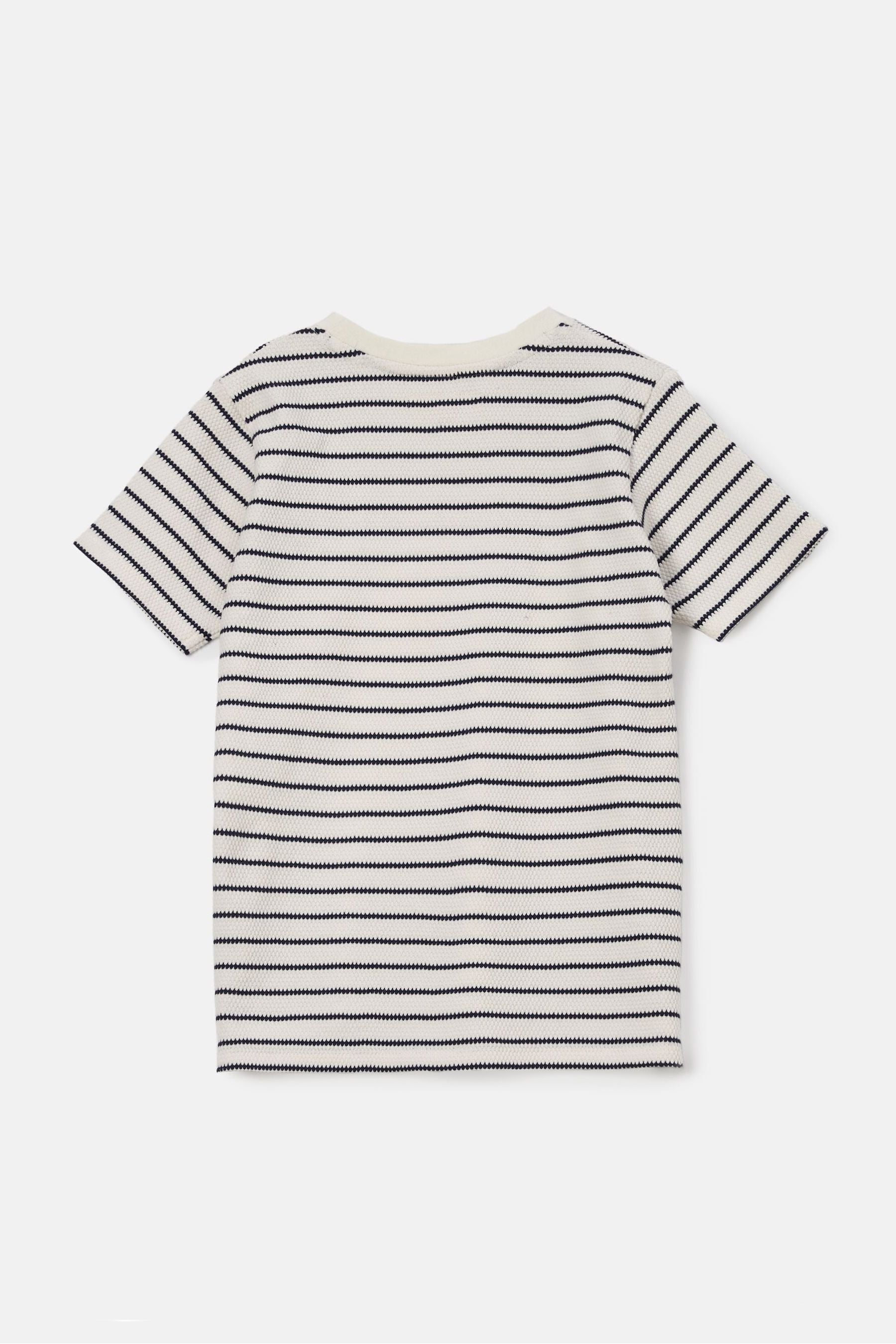 Angel & Rocket Natural James Textured Stripe T-Shirt