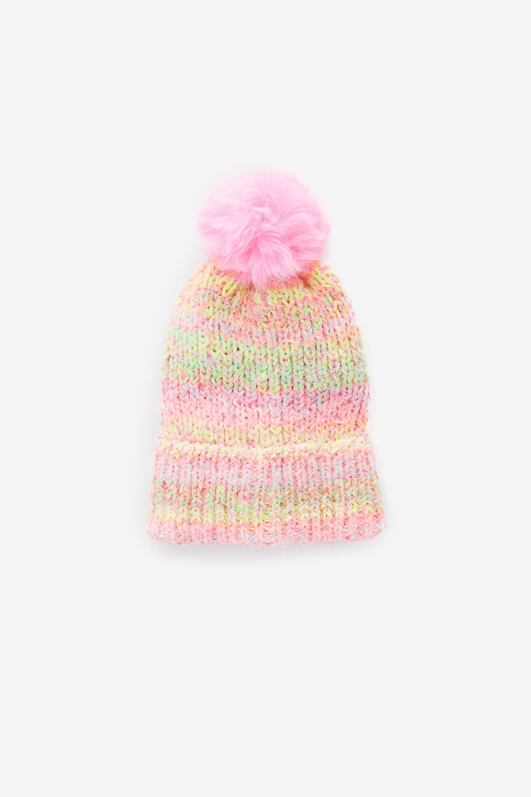 Pink/Green Ombre Hat And Snood Set (1-16yrs)