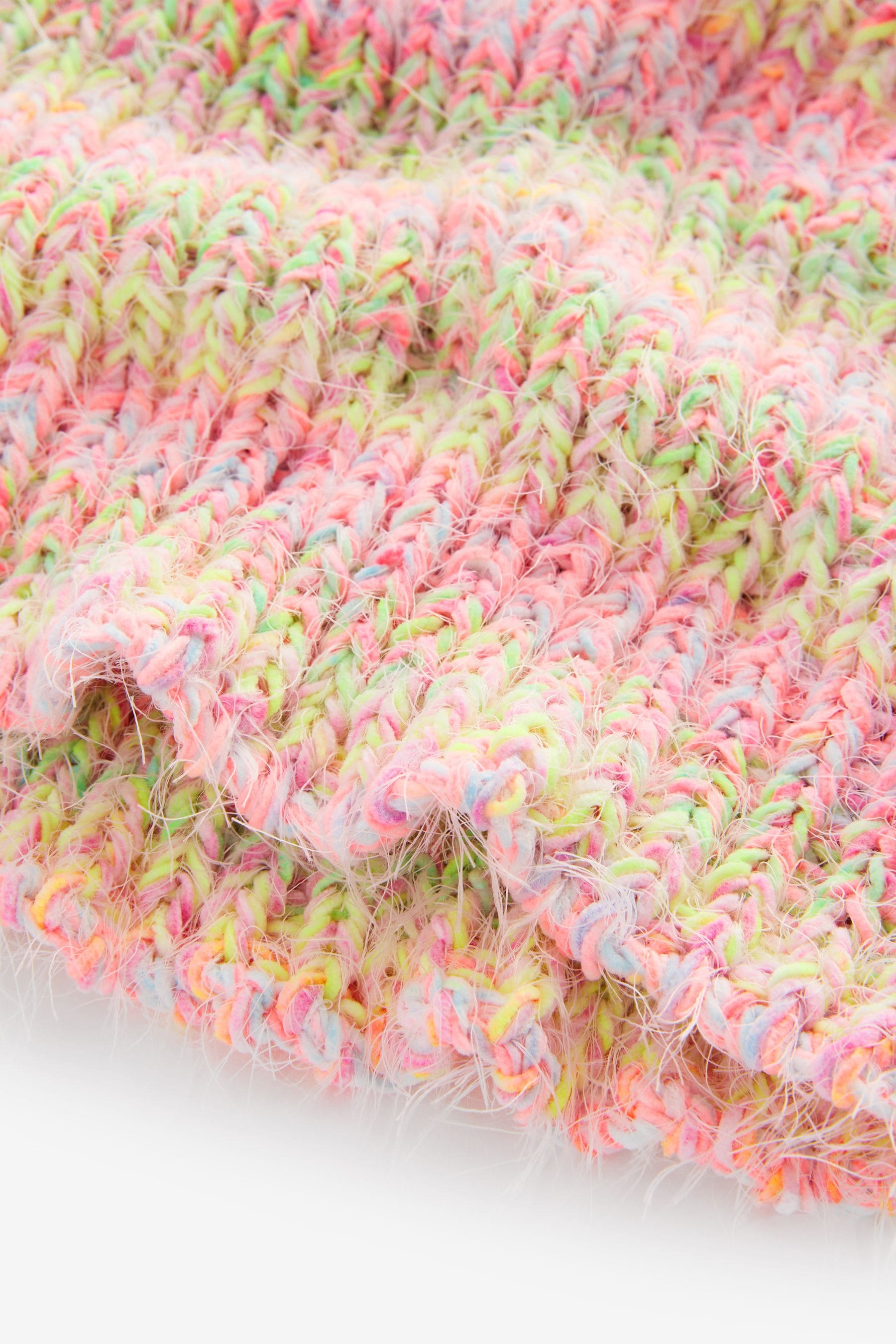 Pink/Green Ombre Hat And Snood Set (1-16yrs)