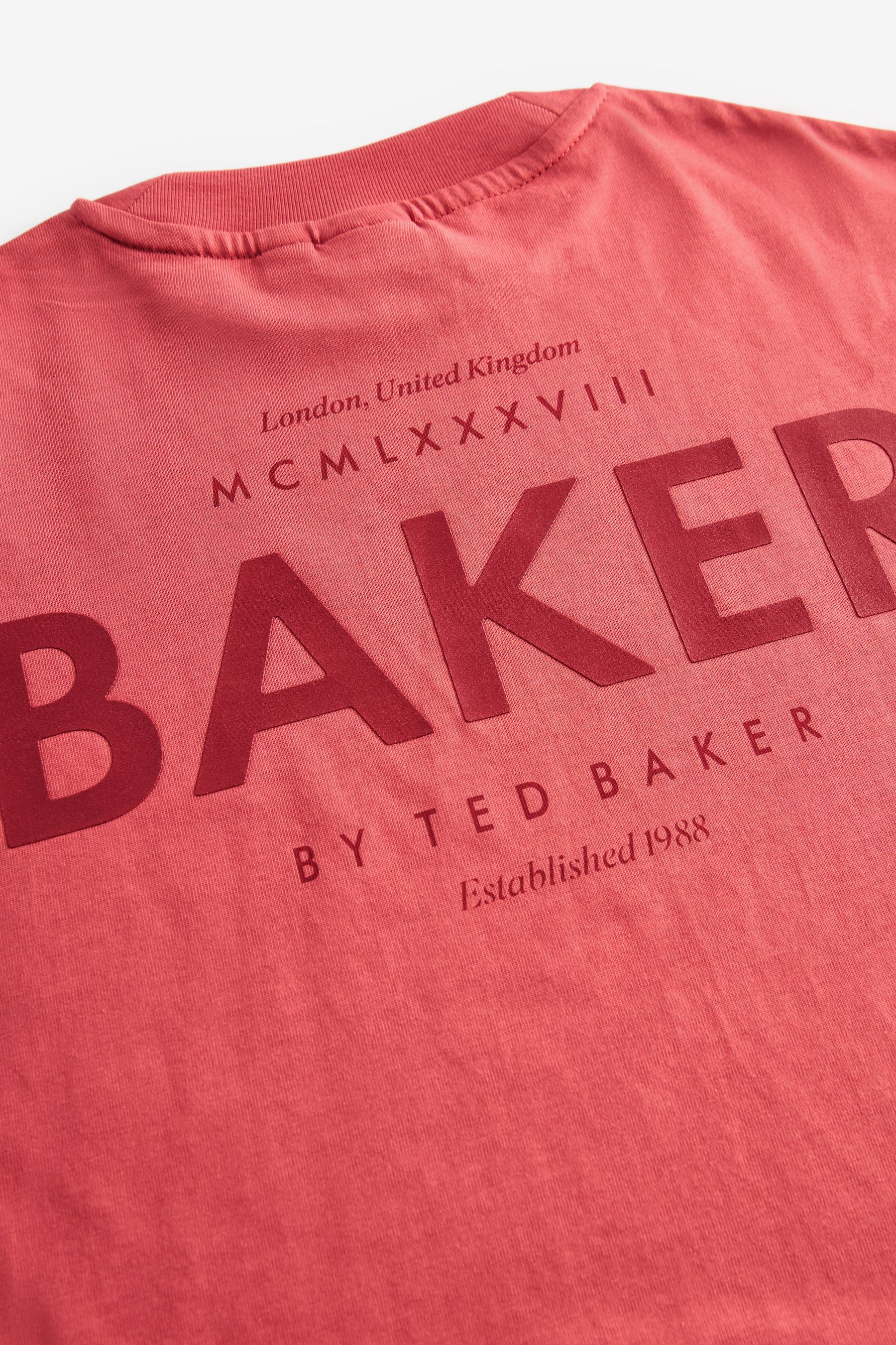 Baker by Ted Baker Oversized 100% Cotton T-Shirt and Sweat Shorts Set