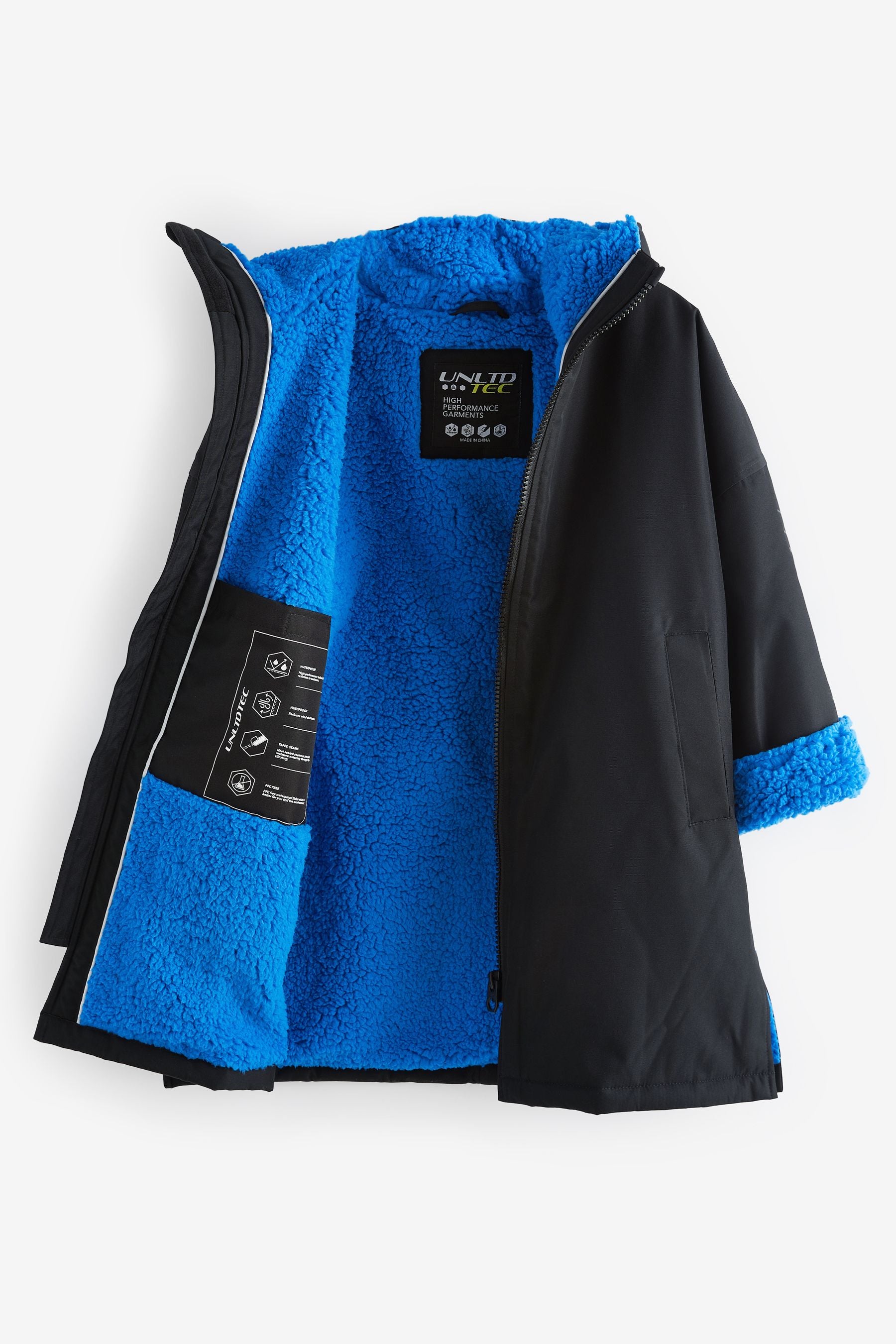 Black Waterproof Changing Robe (3-16yrs)