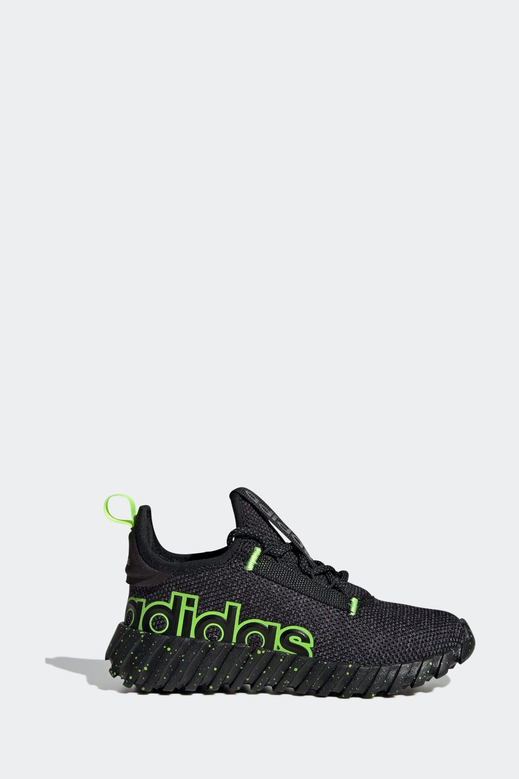 adidas Black/Lime Kaptir 3.0 Shoes Kids