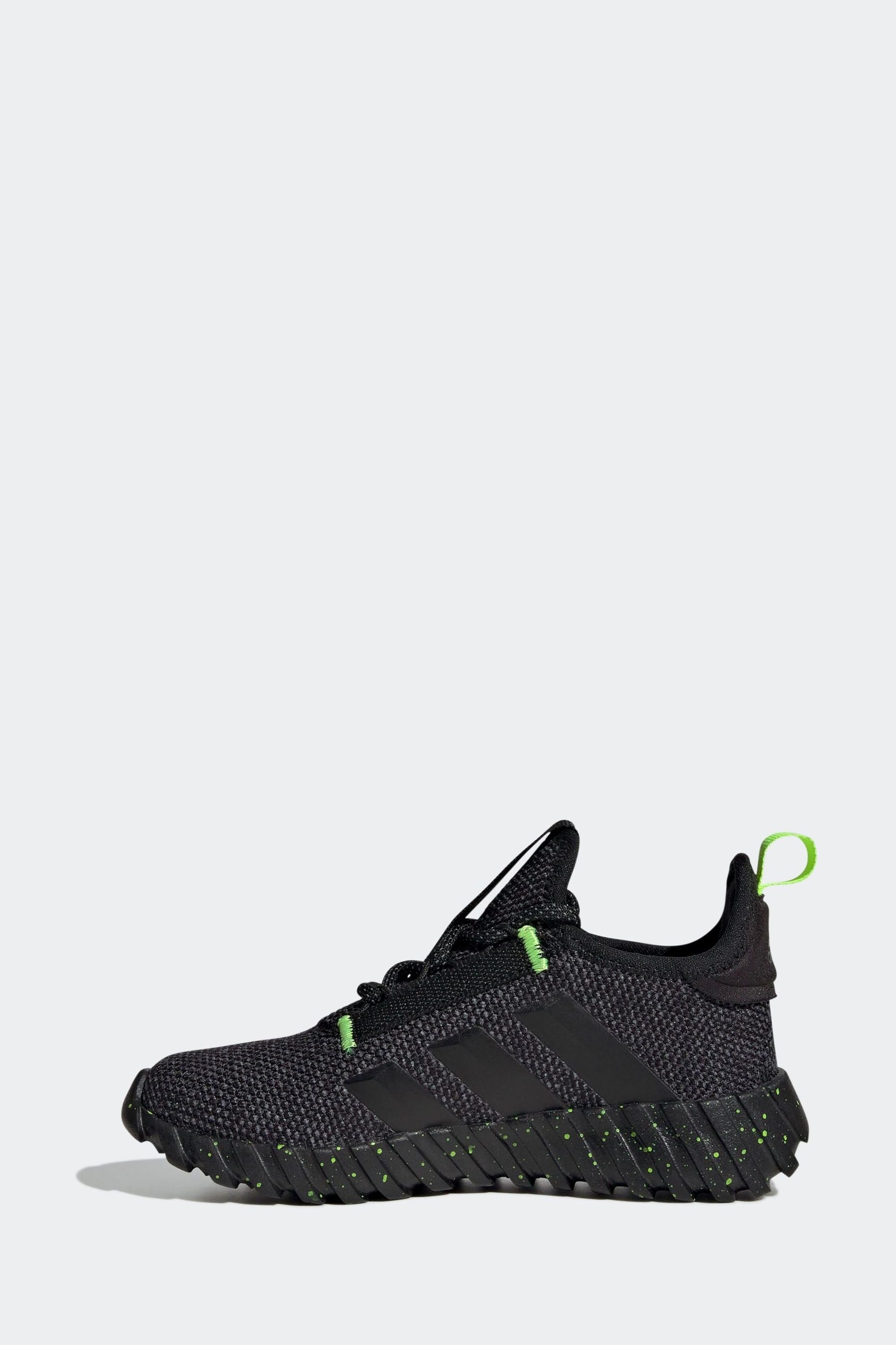 adidas Black/Lime Kaptir 3.0 Shoes Kids