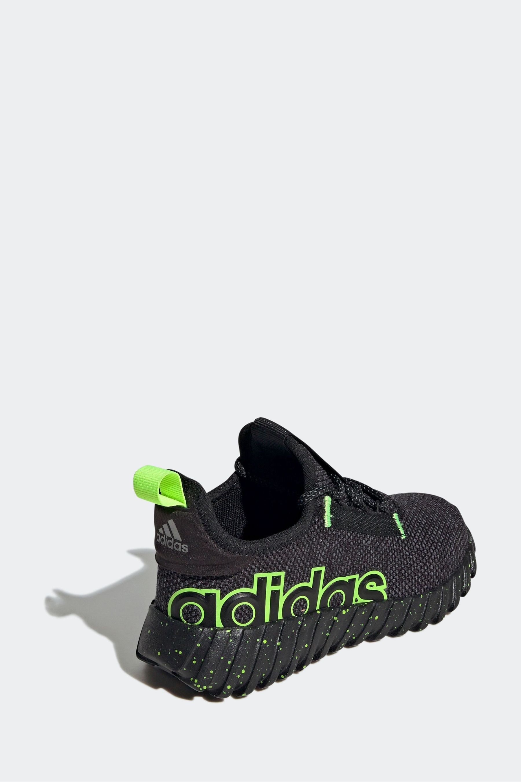 adidas Black/Lime Kaptir 3.0 Shoes Kids