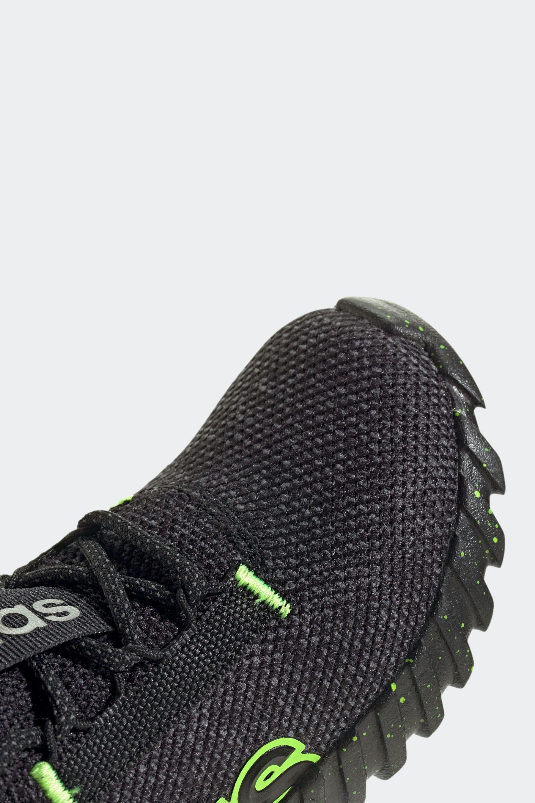 adidas Black/Lime Kaptir 3.0 Shoes Kids