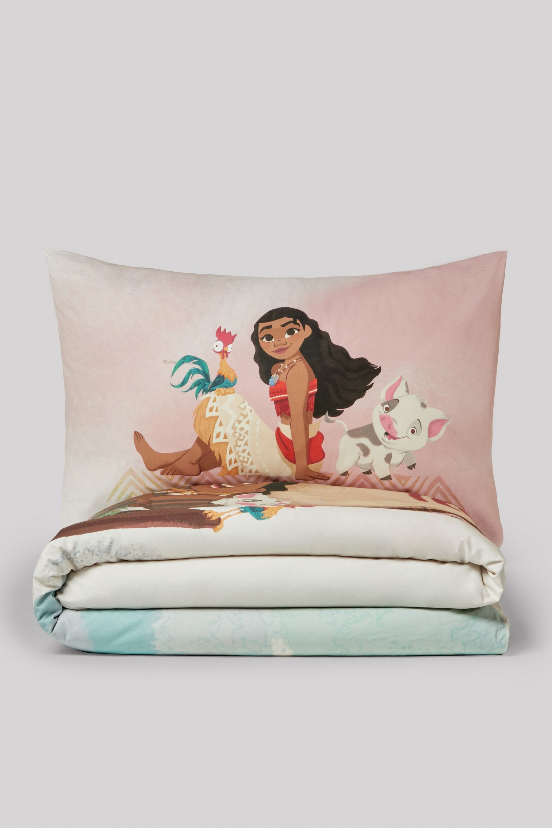 Natural Disney Moana 100% Cotton Duvet Cover and Pillowcase Set