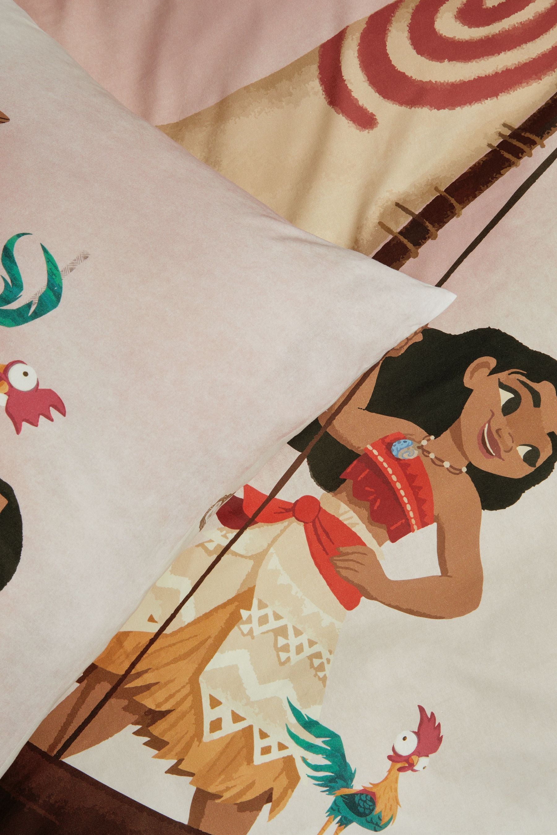 Natural Disney Moana 100% Cotton Duvet Cover and Pillowcase Set