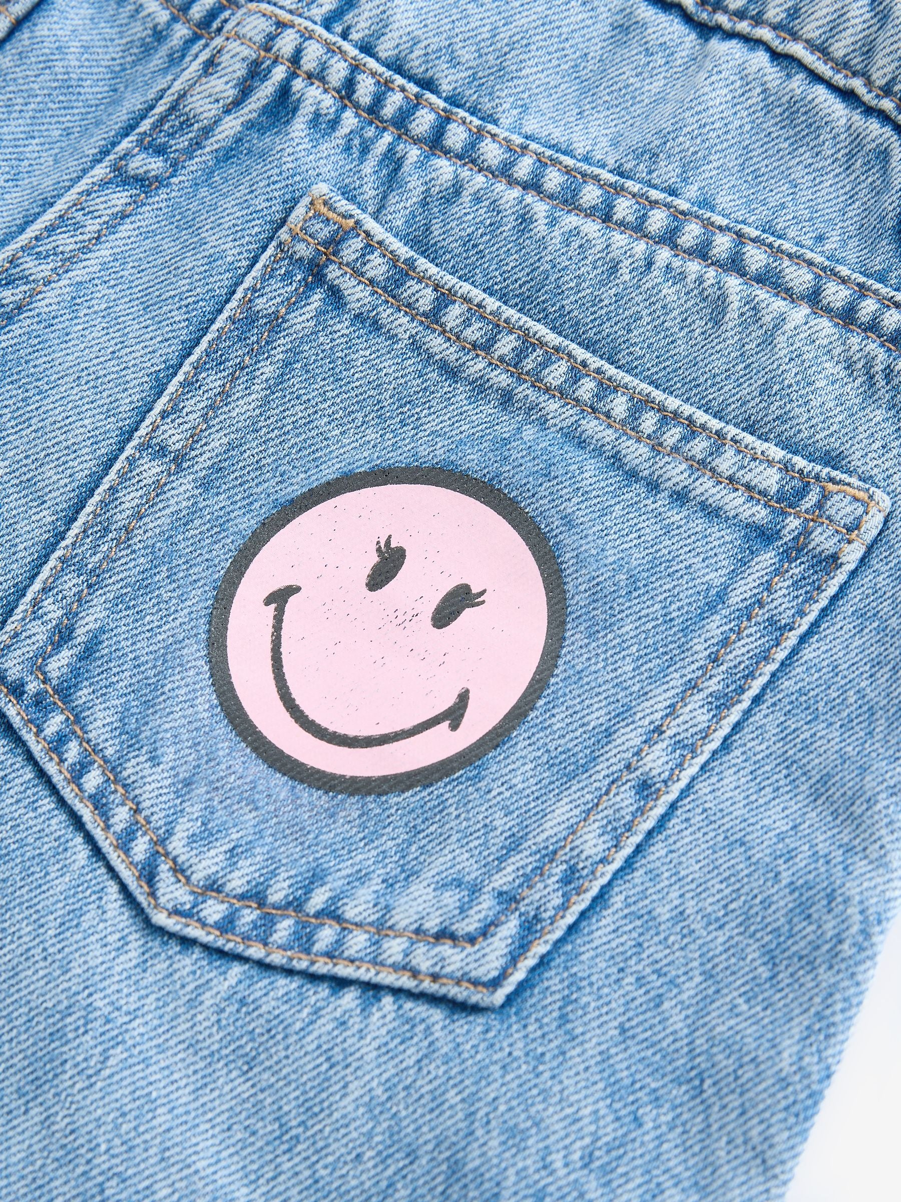 Denim Smileyworld Barrel 100% Cotton Jeans (3-16yrs)