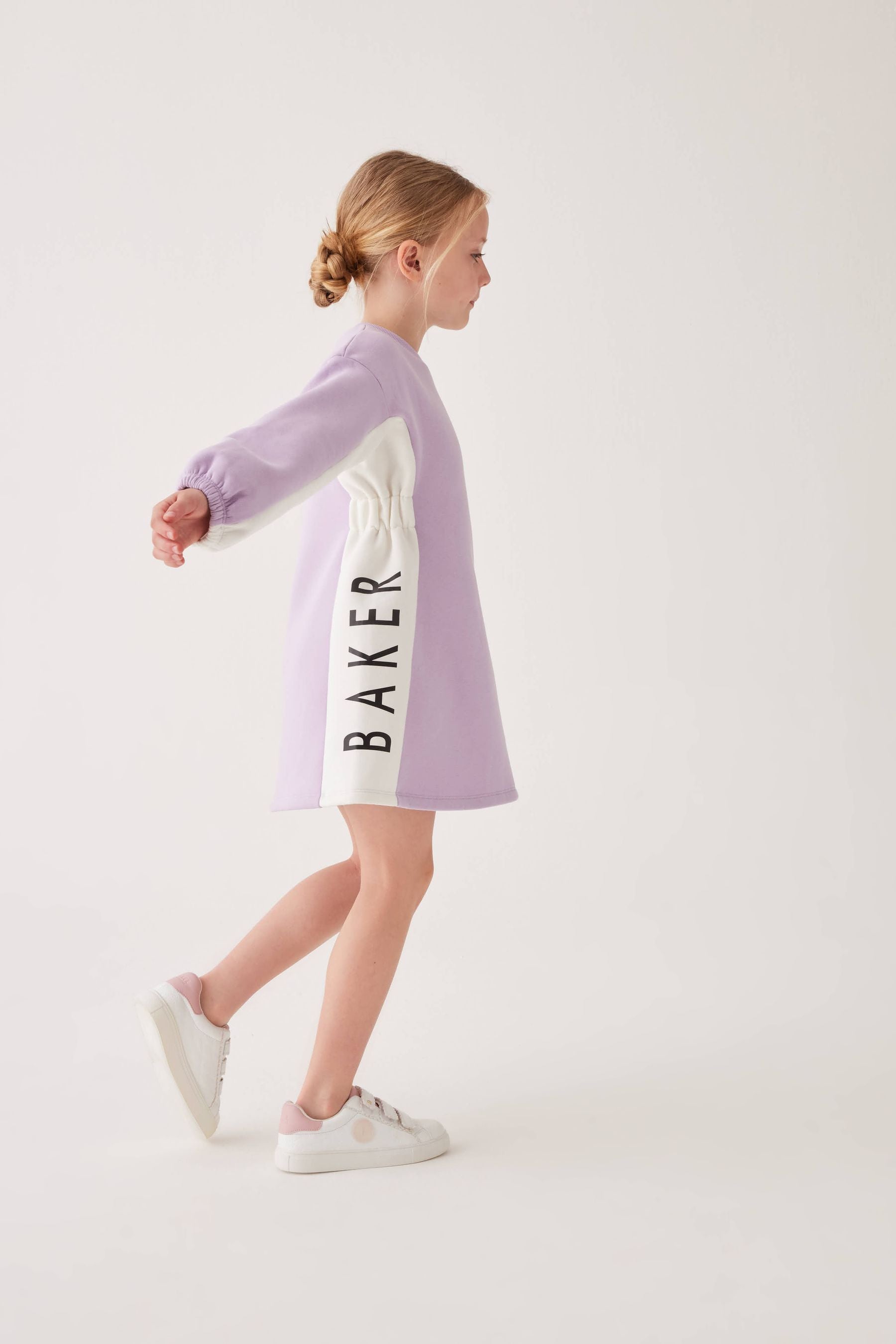 Baker by Ted Baker Purple Panel Sweat Dress