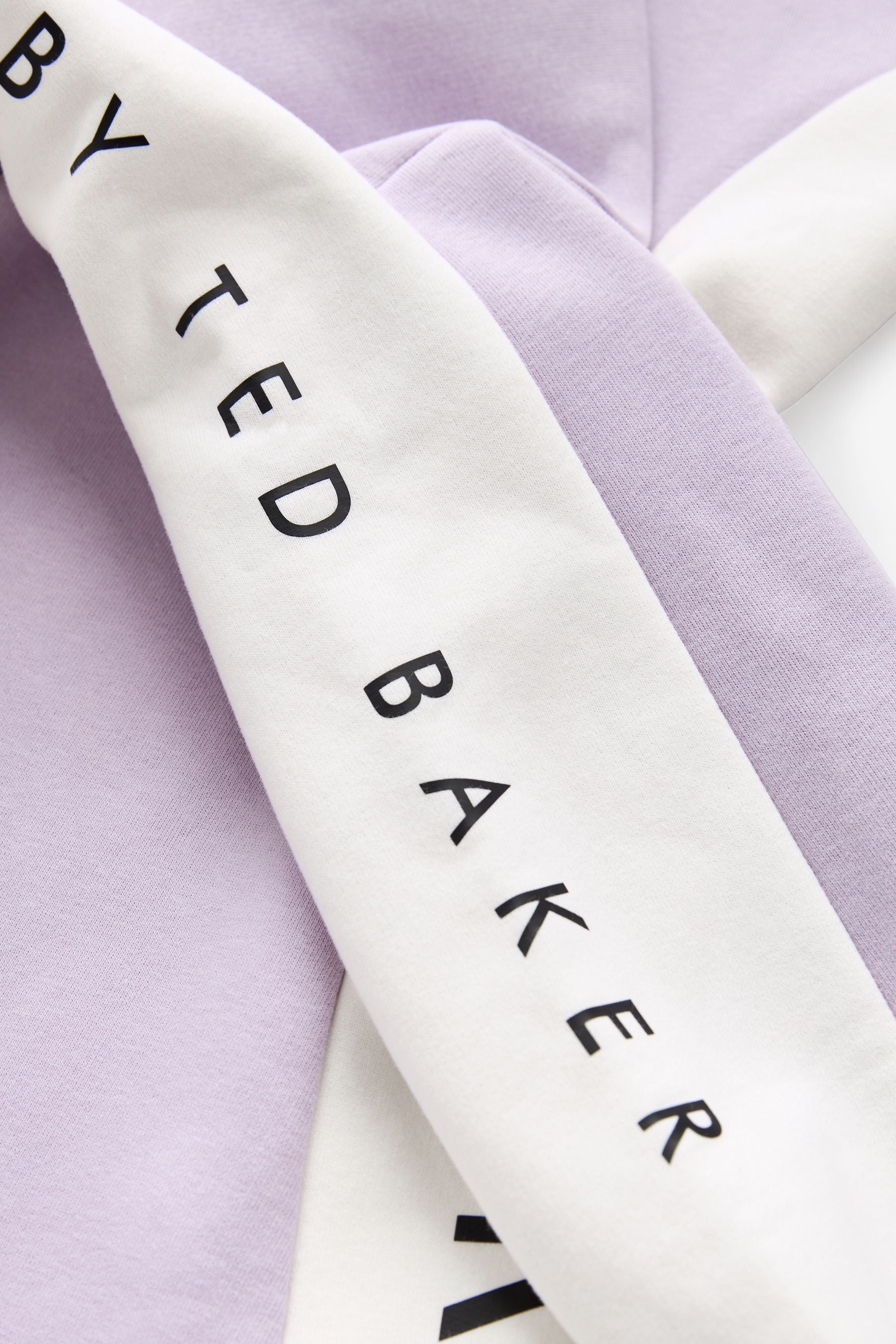 Baker by Ted Baker Purple Panel Sweat Dress