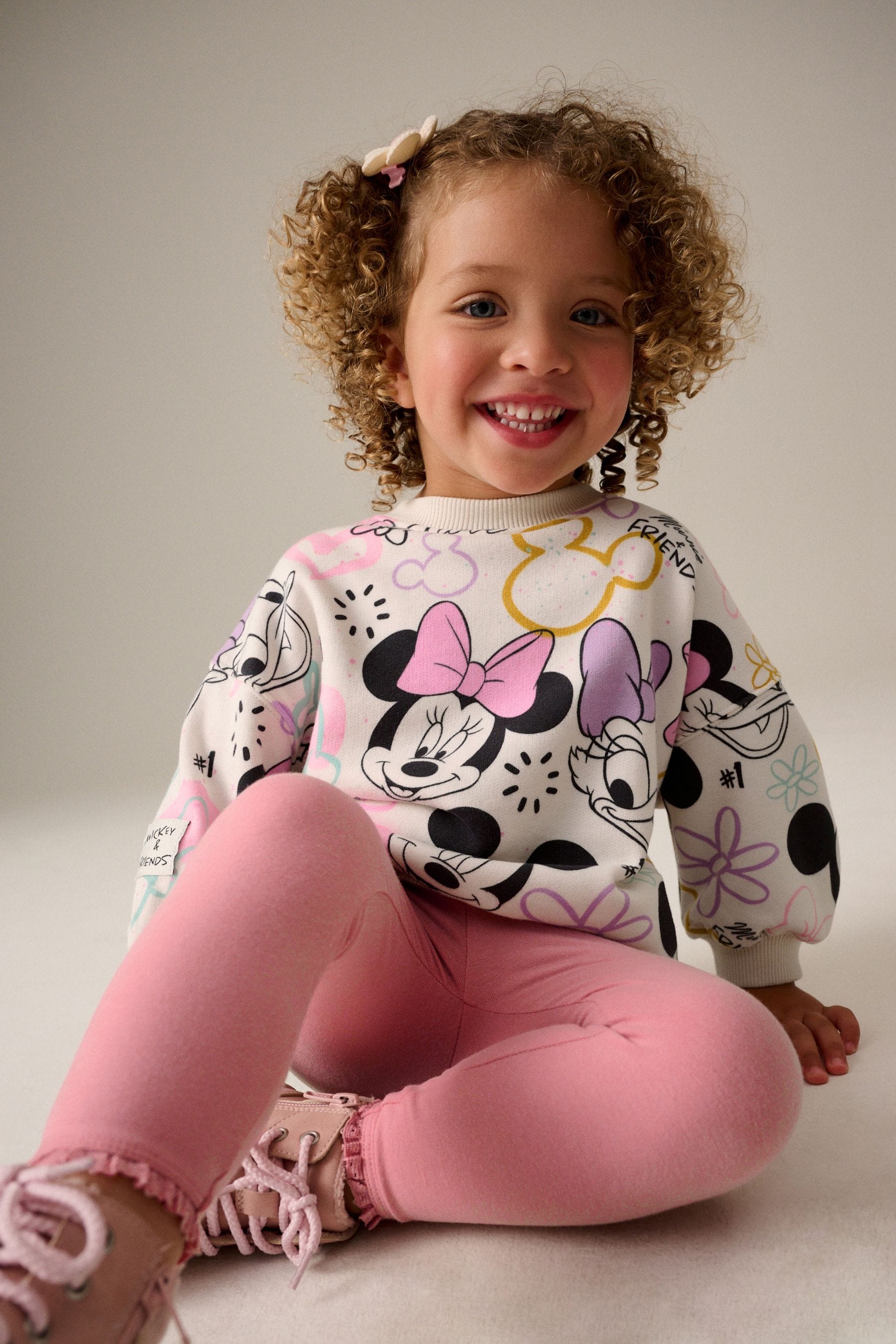 Pink Mickey and Friends Sweatshirt and Leggings Set (3mths-7yrs)