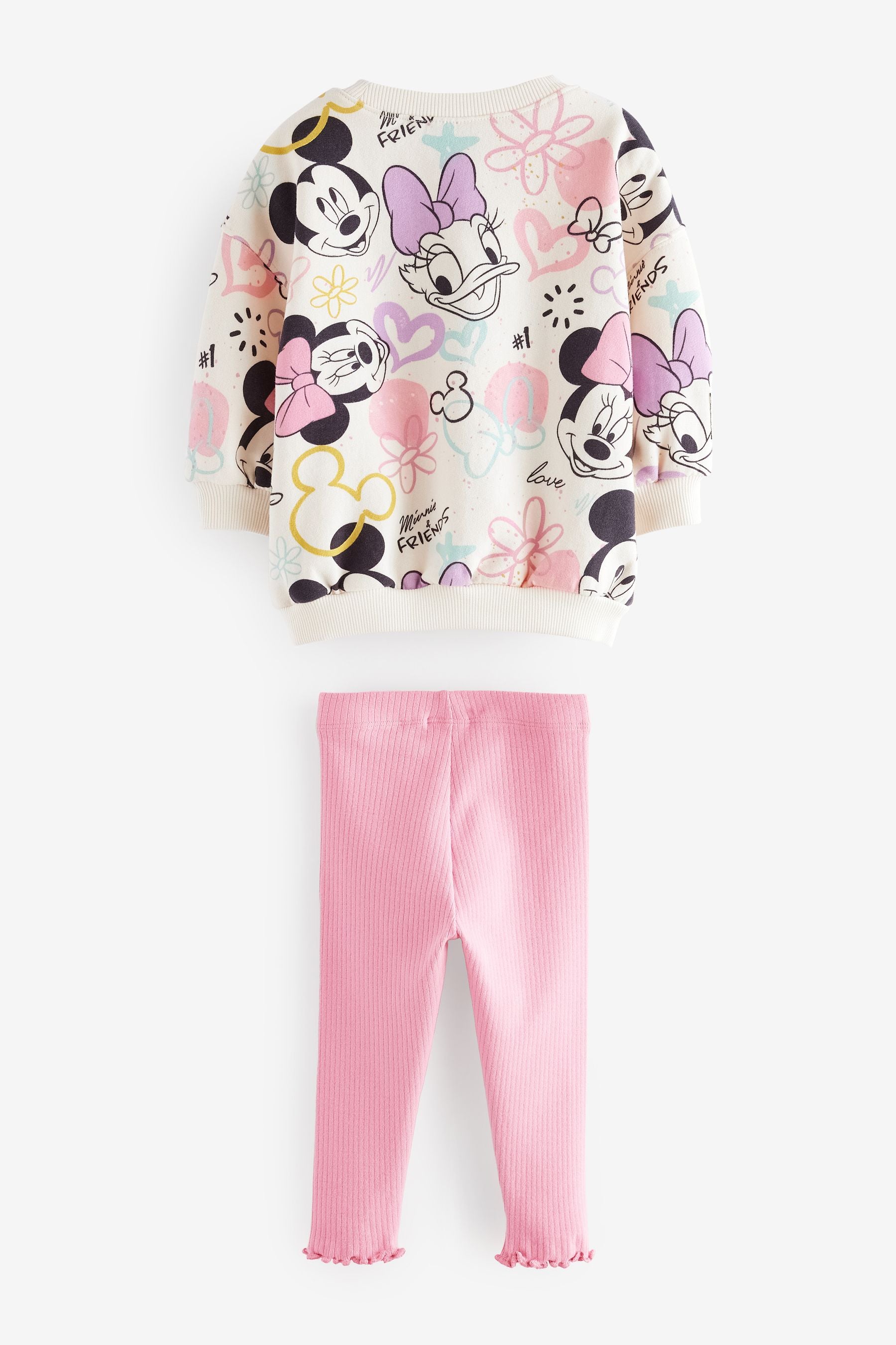 Pink Mickey and Friends Sweatshirt and Leggings Set (3mths-7yrs)