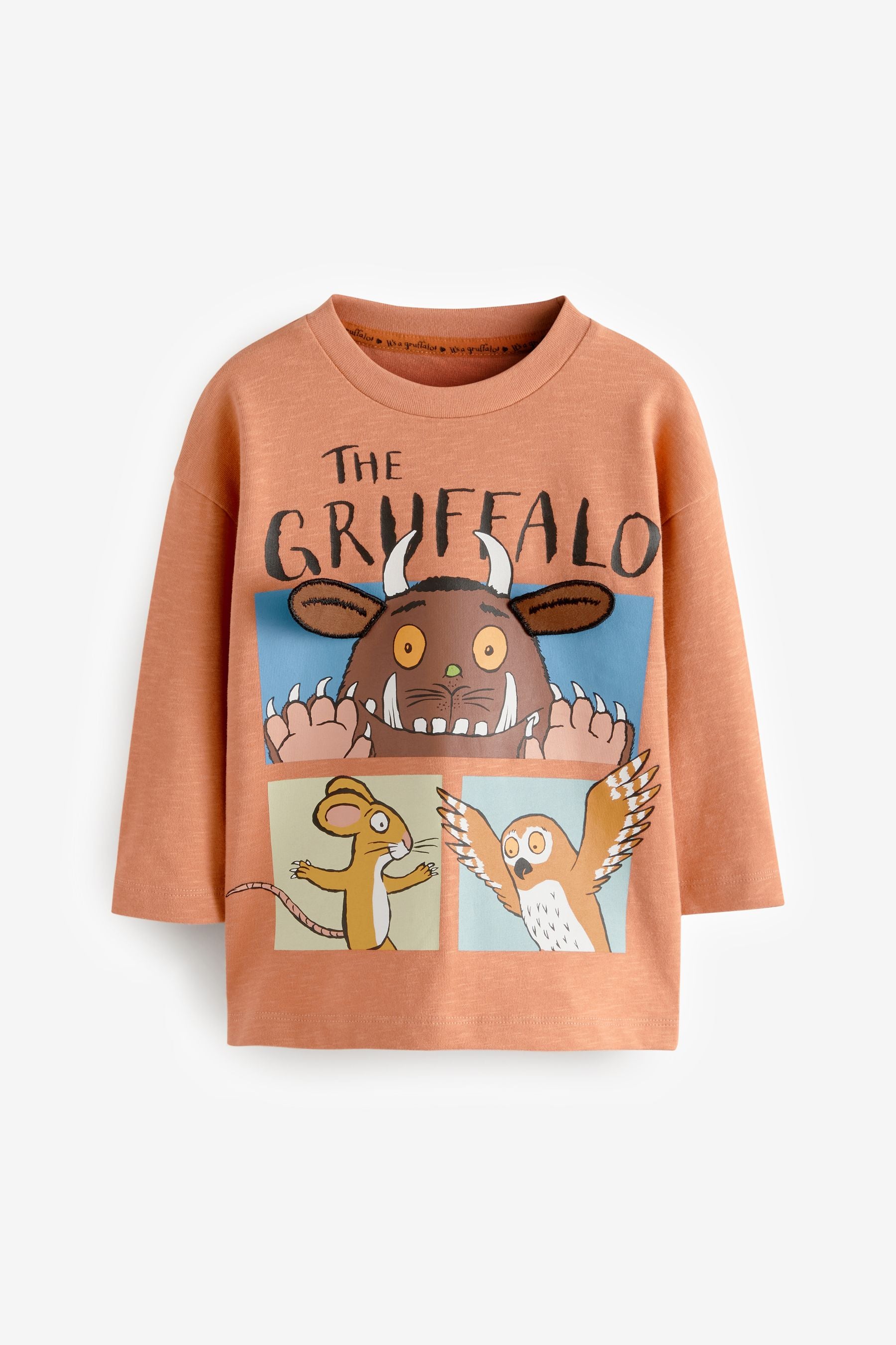 Brown Gruffalo 100% Cotton Long Sleeves T-Shirt (3mths-8yrs)