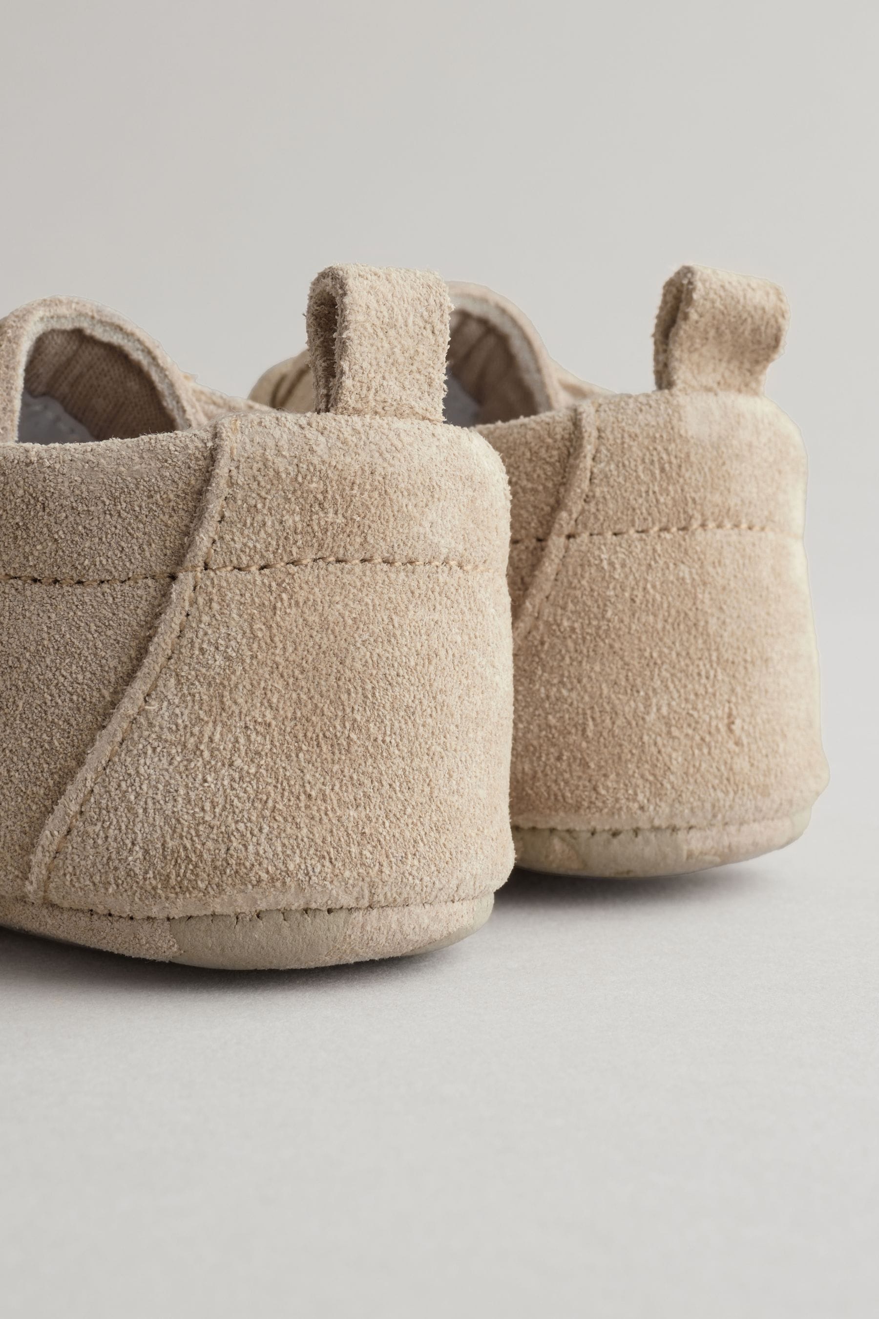 Neutral Suede Lace-Up Baby Shoes (0-24mths)