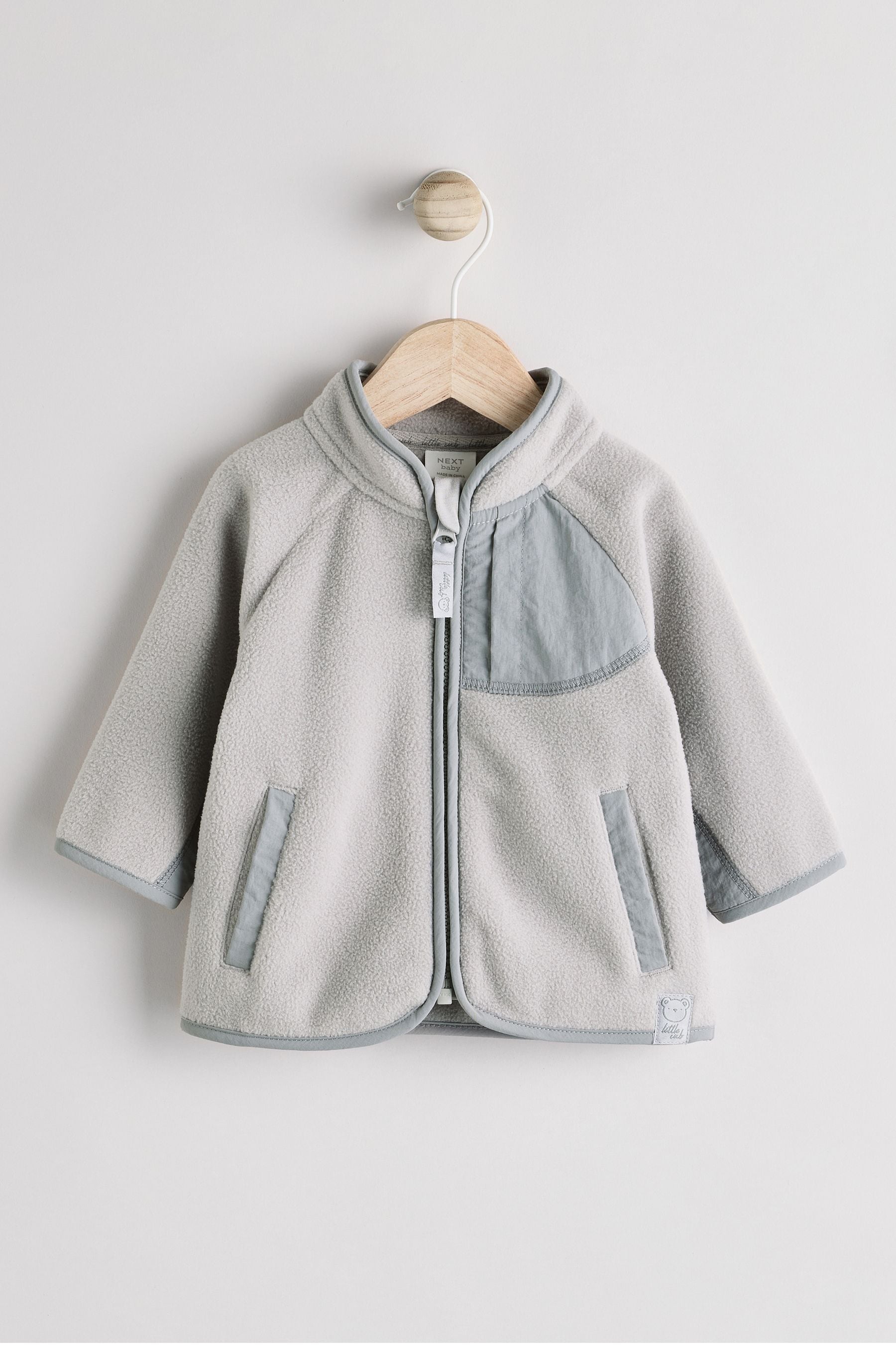 Grey Baby Micro Fleece Jacket (0mths-2yrs)