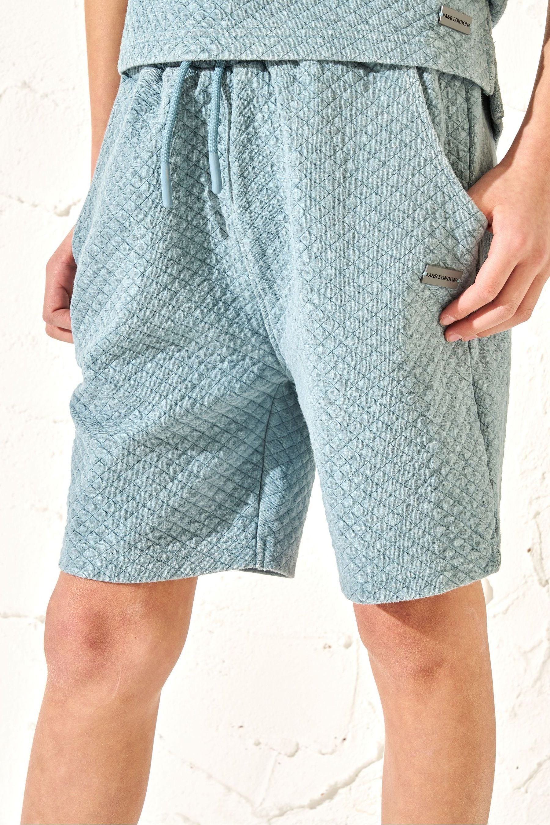 Blue Angel & Rocket Blue Rex Jersey Textured Wash Shorts