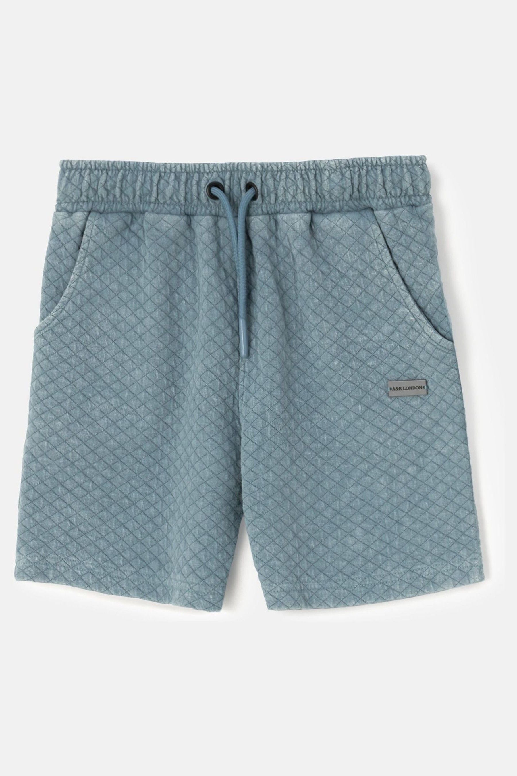 Angel & Rocket Blue Rex Jersey Textured Wash Shorts