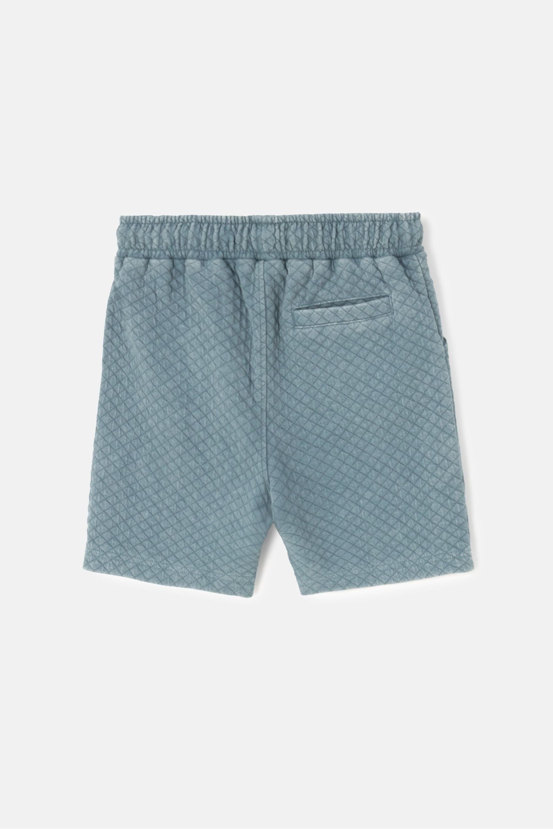 Angel & Rocket Blue Rex Jersey Textured Wash Shorts