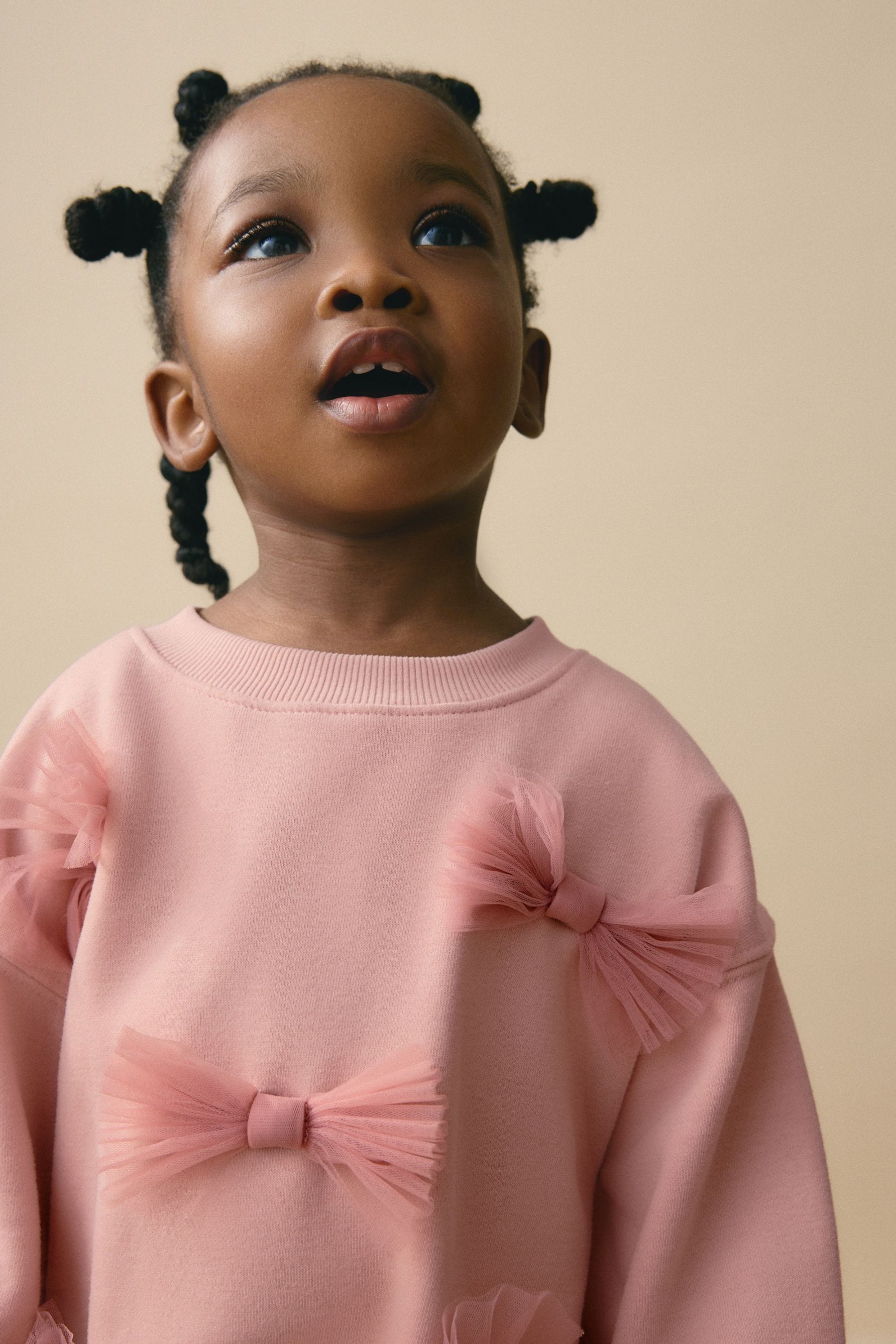 Pink Bow Sweatshirt And Flare Set (3mths-7yrs)