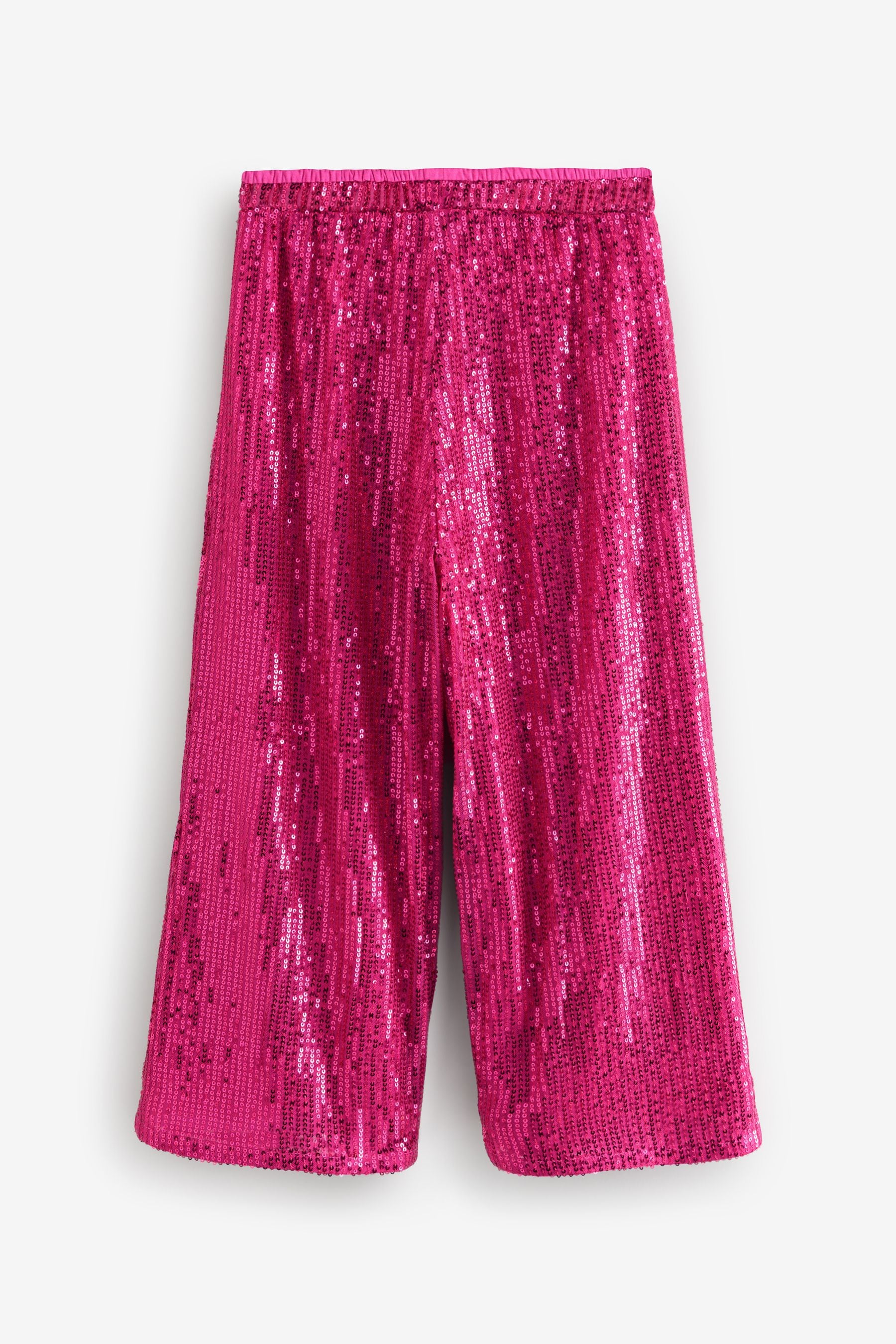 Pink Wide Leg Sequin Trousers (3-16yrs)