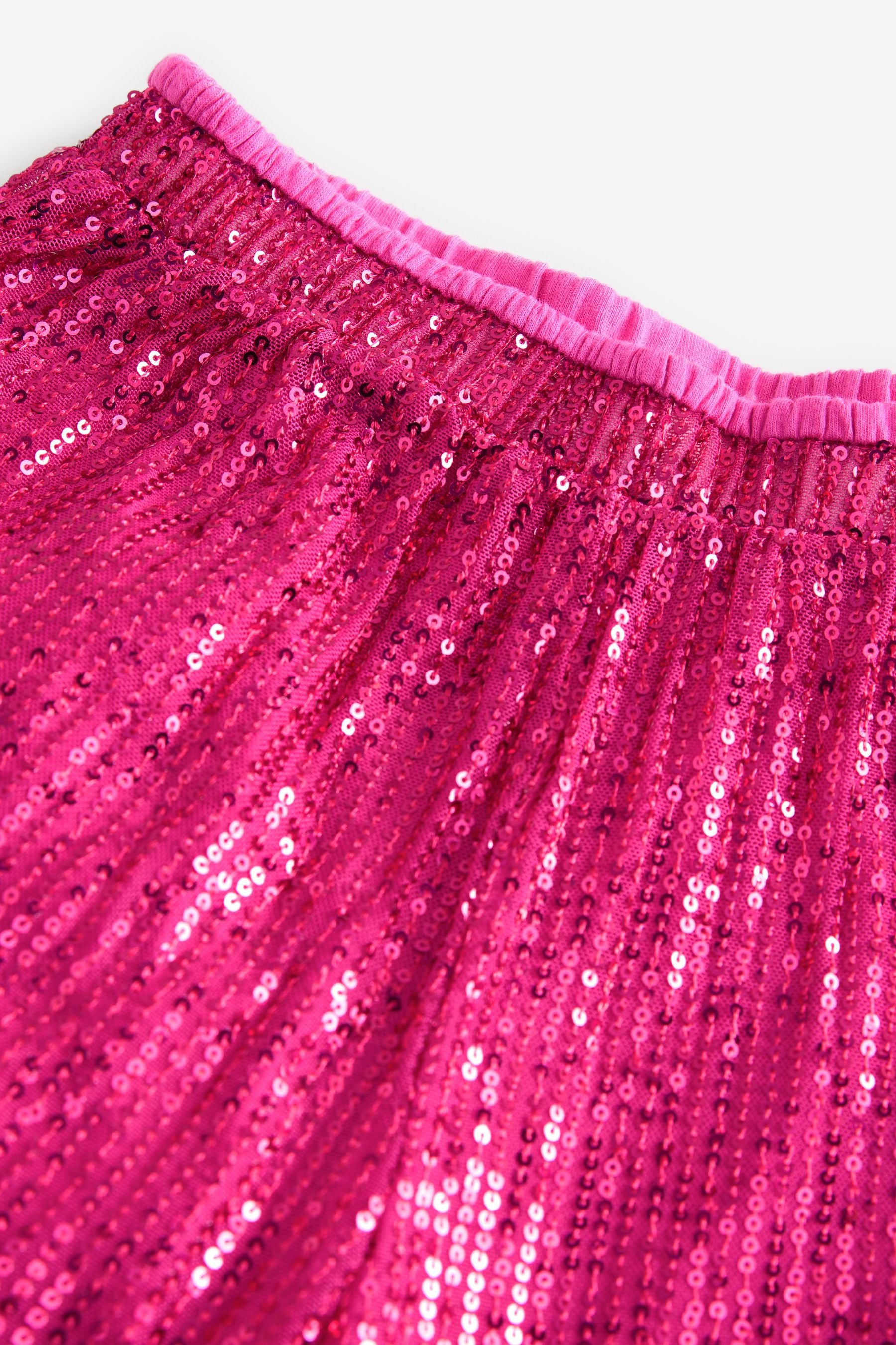 Pink Wide Leg Sequin Trousers (3-16yrs)