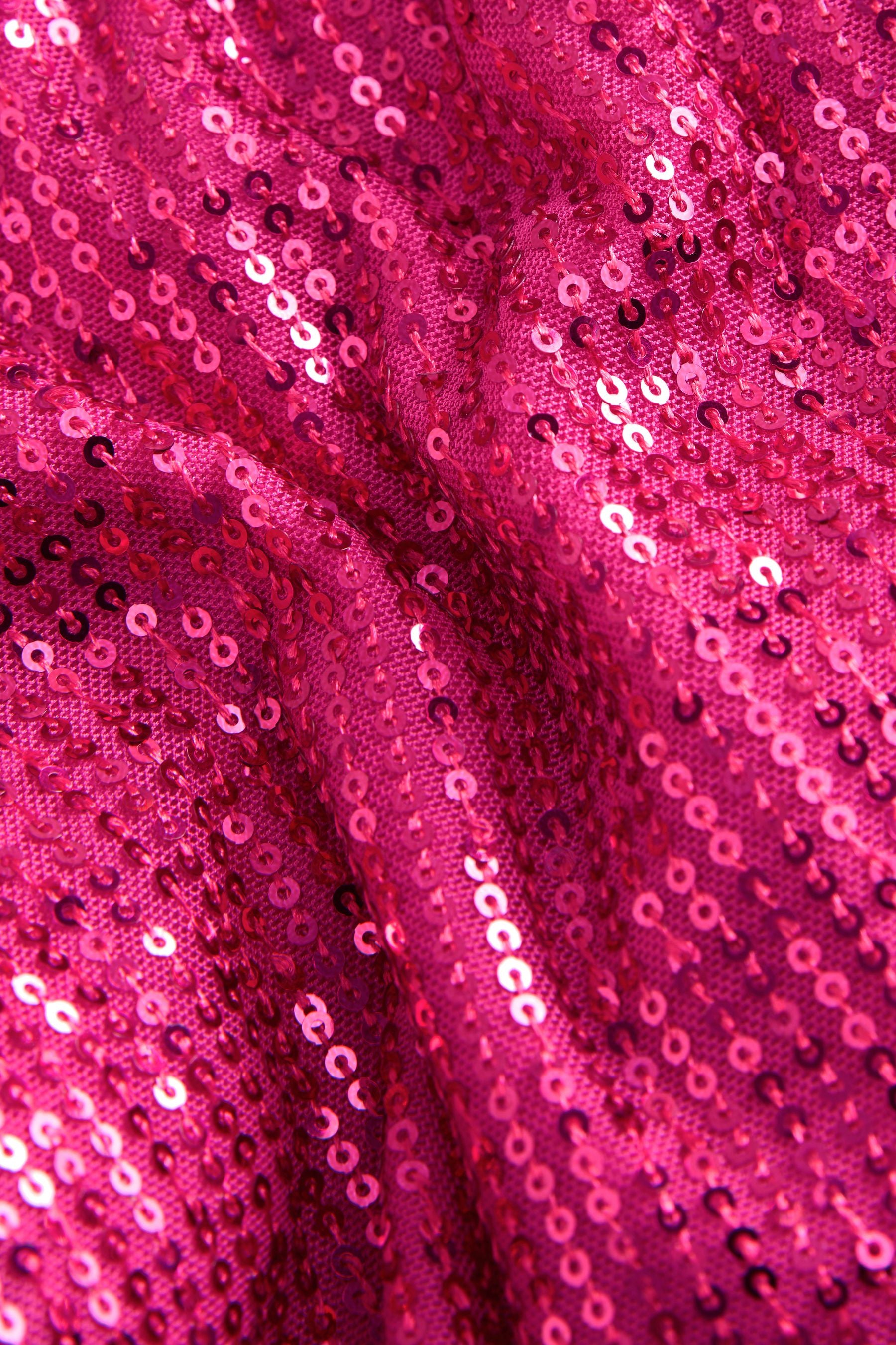 Pink Wide Leg Sequin Trousers (3-16yrs)