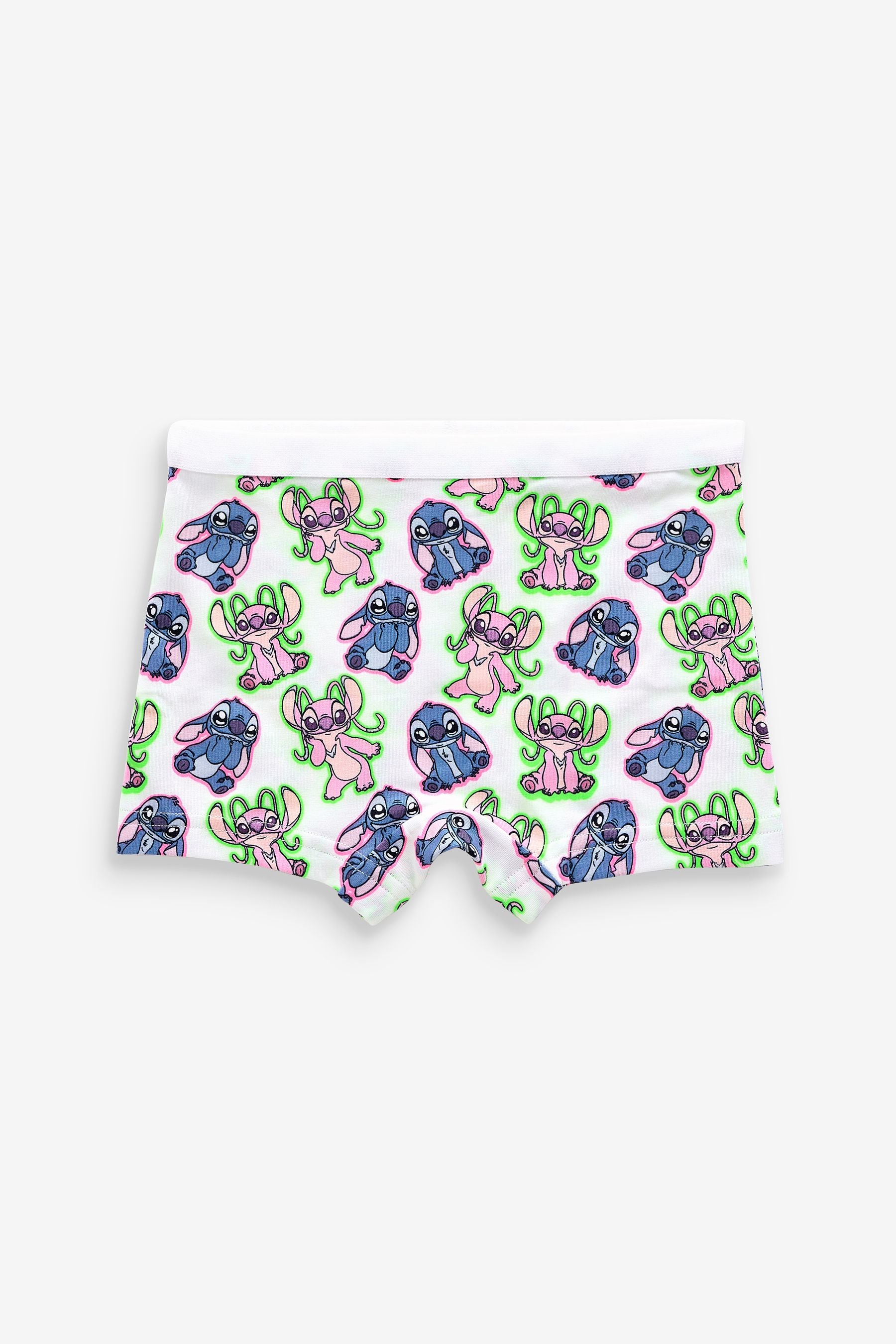 Pink/Blue Lilo And Stitch Shorts Briefs 5 Pack (2-16yrs)