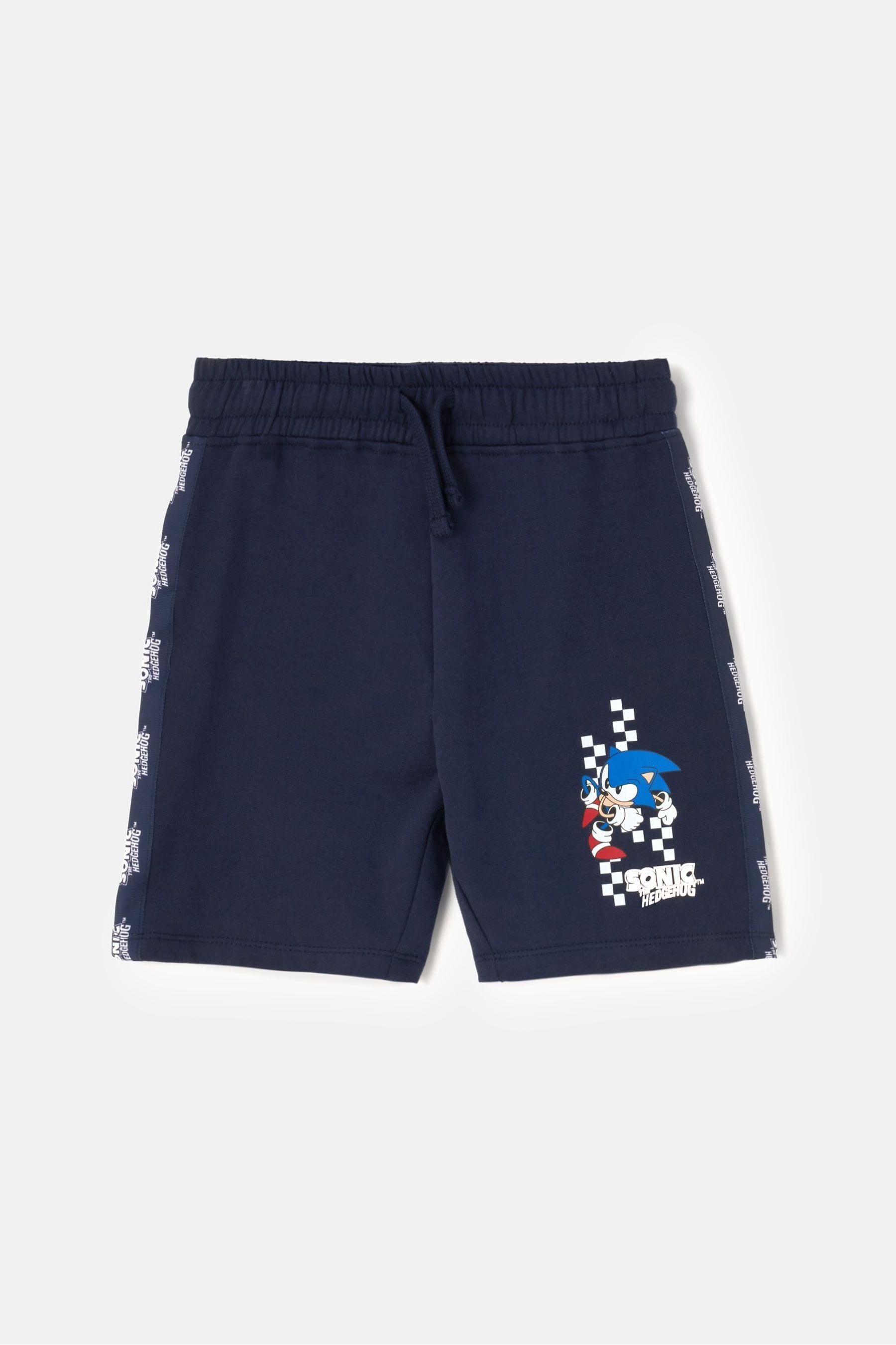 Angel & Rocket Blue Sonic Front Pocket 100% Cotton Shorts