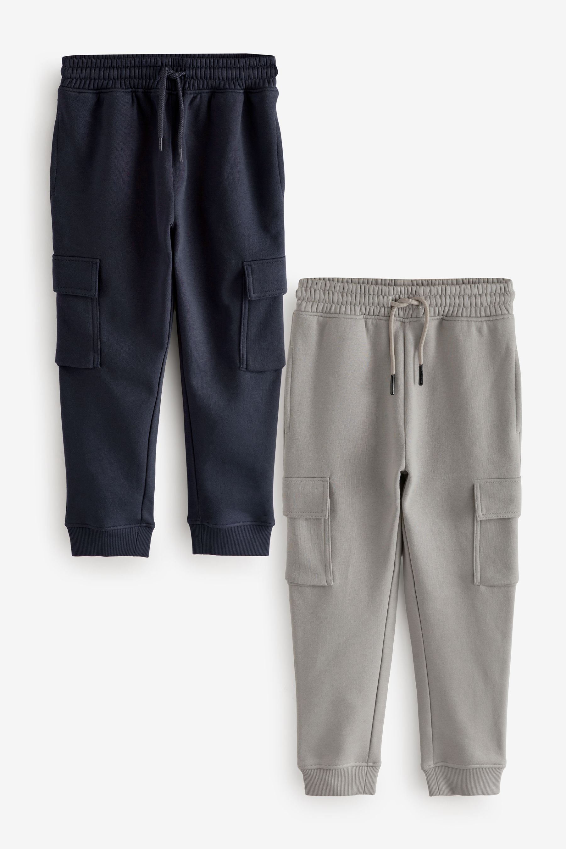 Navy/Grey Cargo Joggers 2 Pack (3-16yrs)