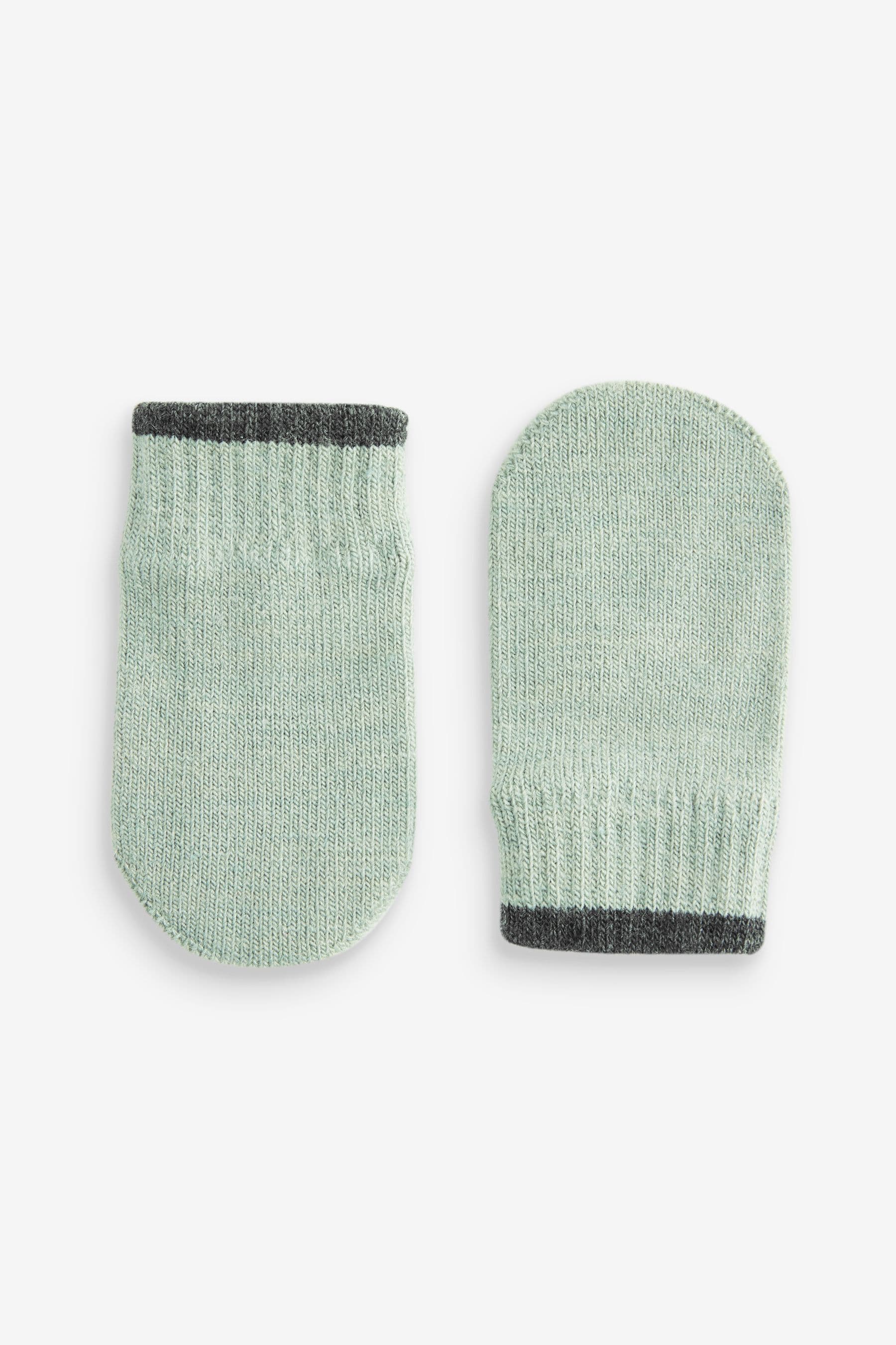 Sage Green, Navy & Charcoal 3 Pair Magic Mittens Set (3mths-6yrs)