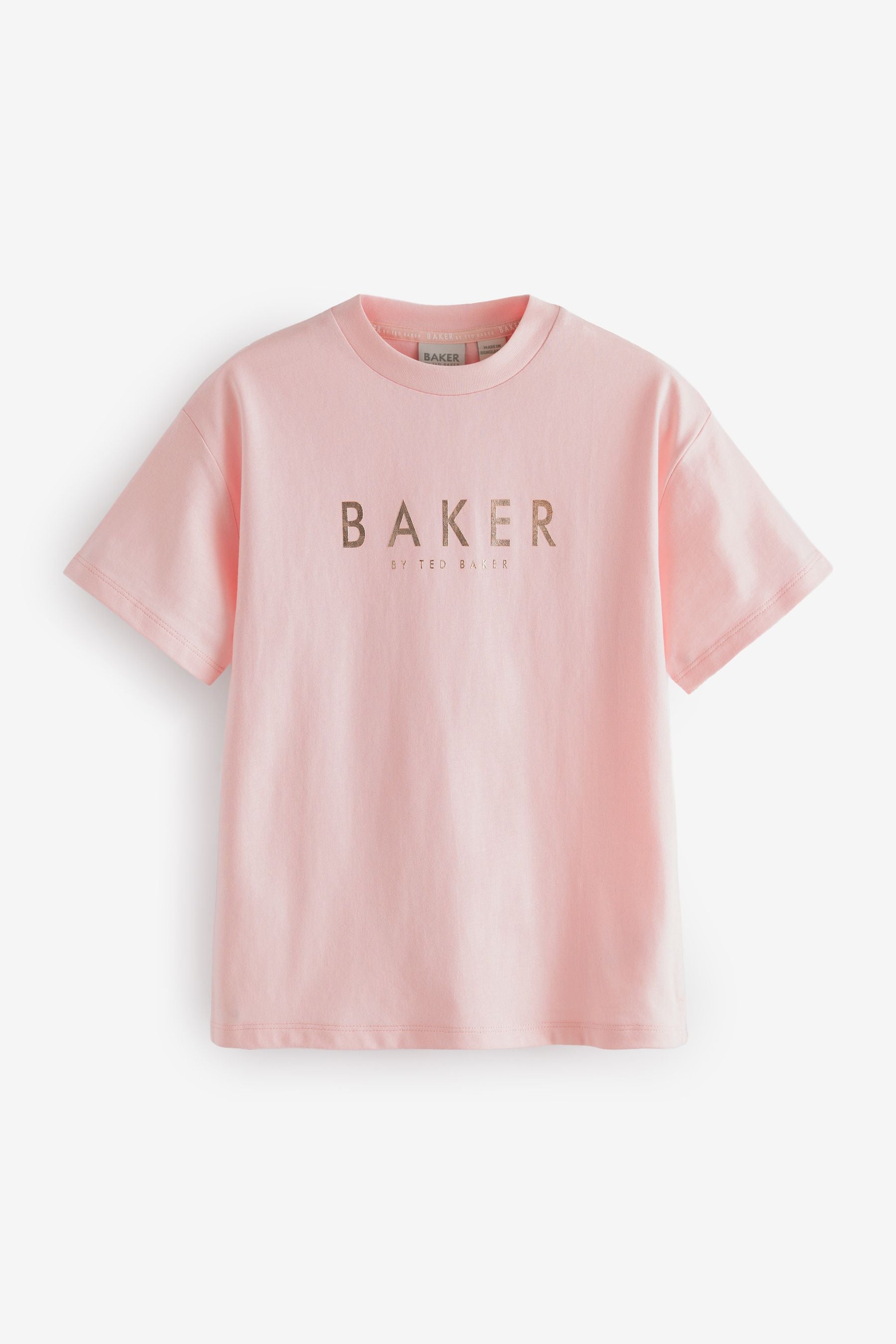 Baker by Ted Baker Pink/White 100% Cotton T-Shirts 5 Pack