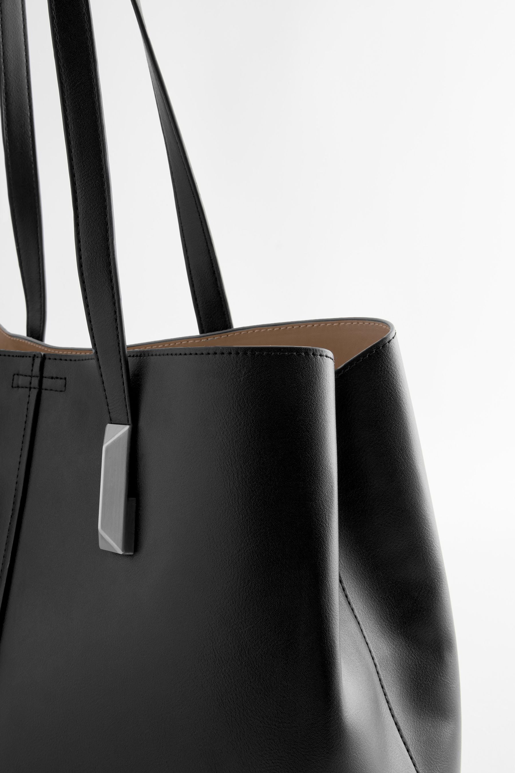 Black Open Tote Bag