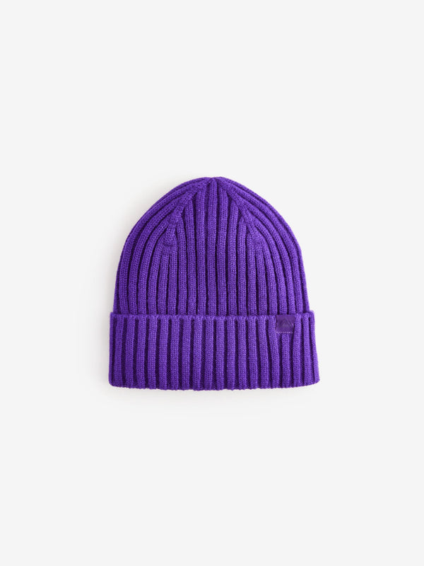 Purple Knitted Beanie Hat (1-16yrs)