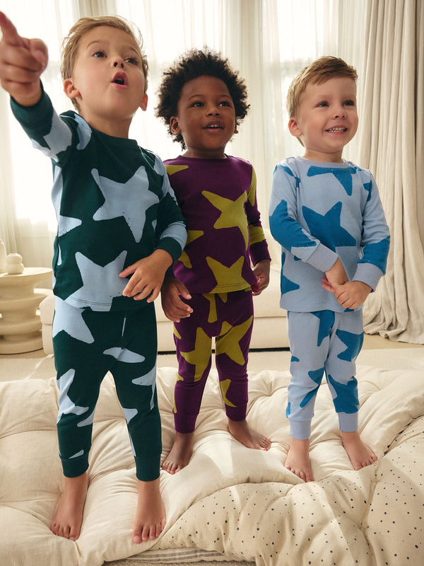 Multi 3 Pack Snuggle 100% Cotton Pyjamas (9mths-10yrs)