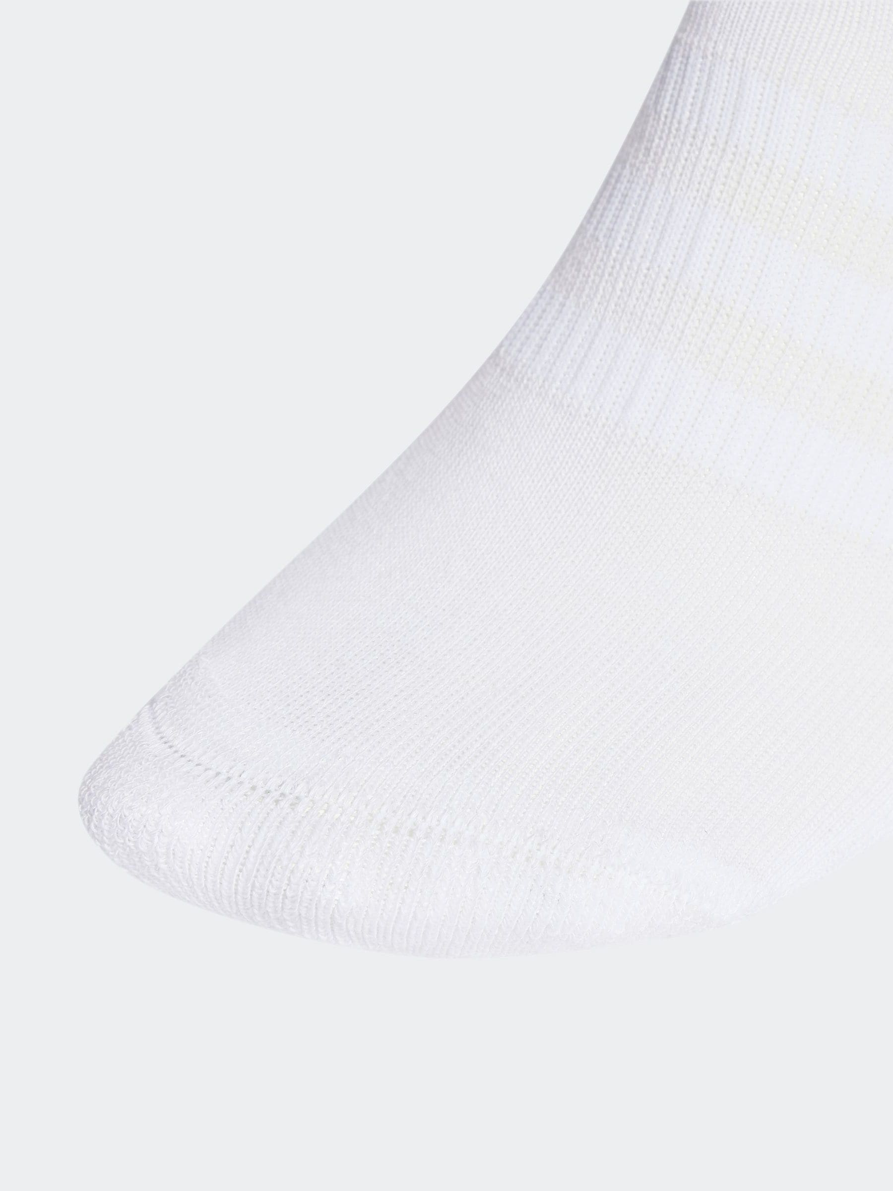 adidas White Chrome Cushioned Sportswear Ankle Socks 3 Pack