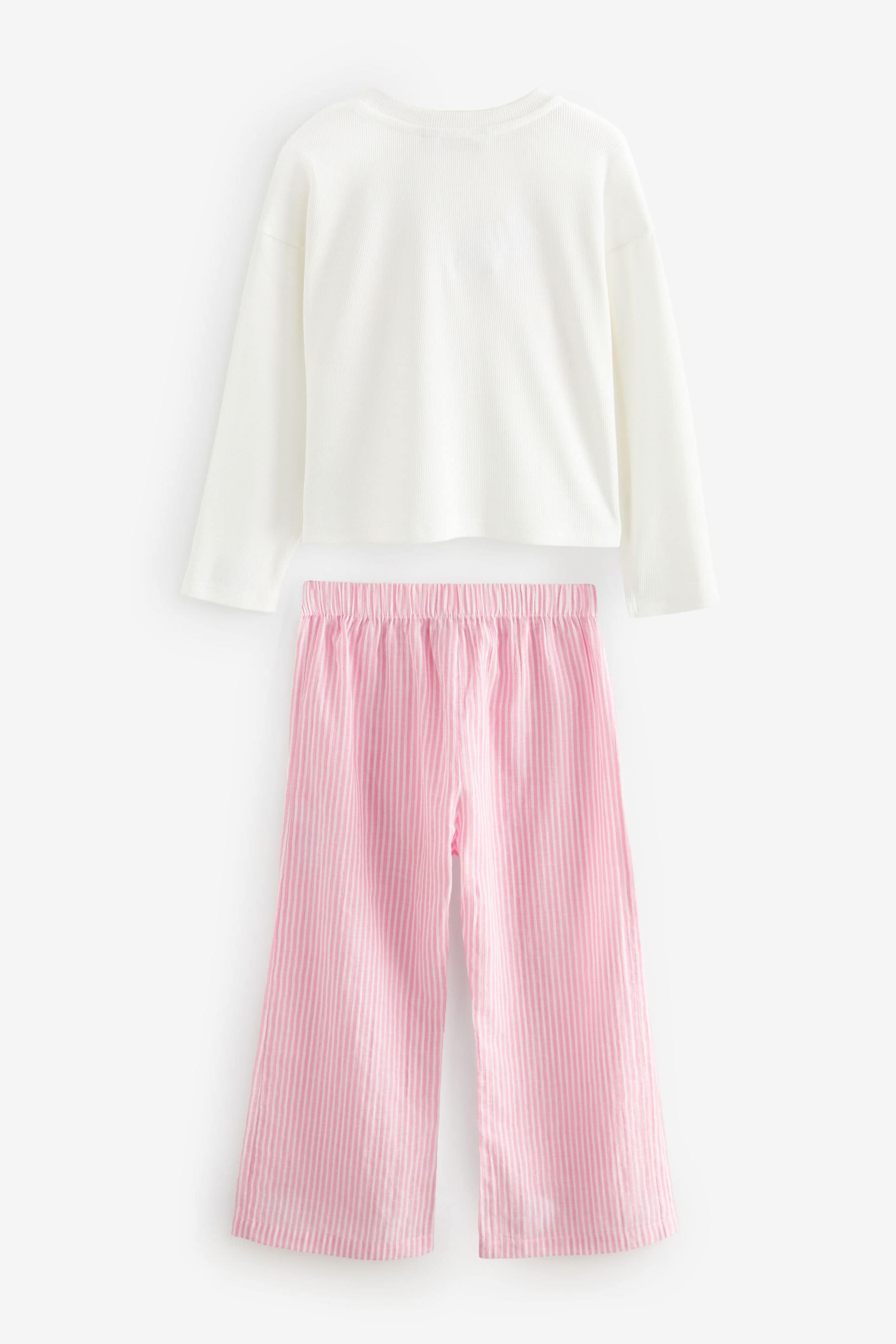 Pink Woven Bottom Pyjamas 1 Pack (9mths-16yrs)