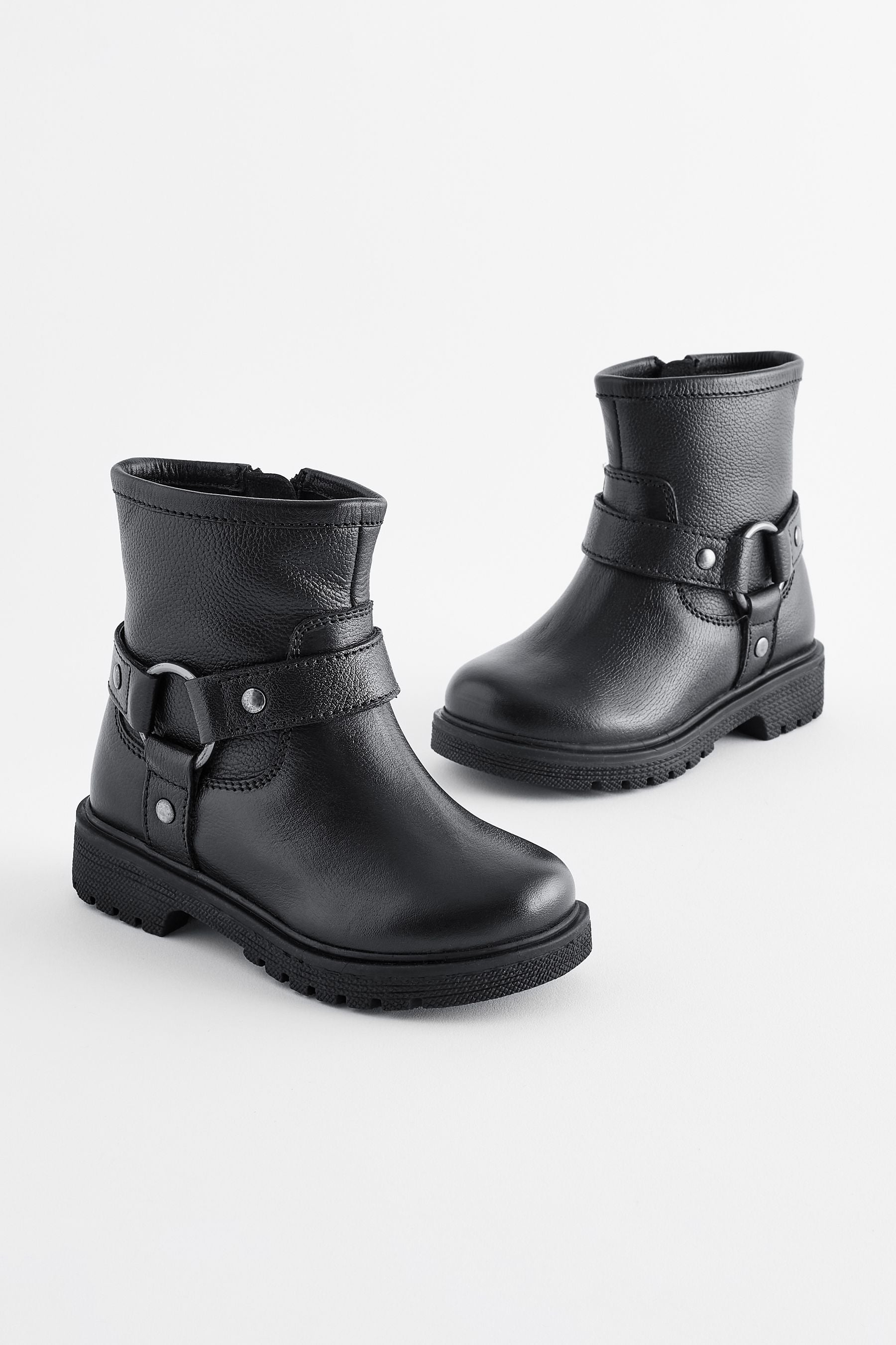 Black Biker Boots