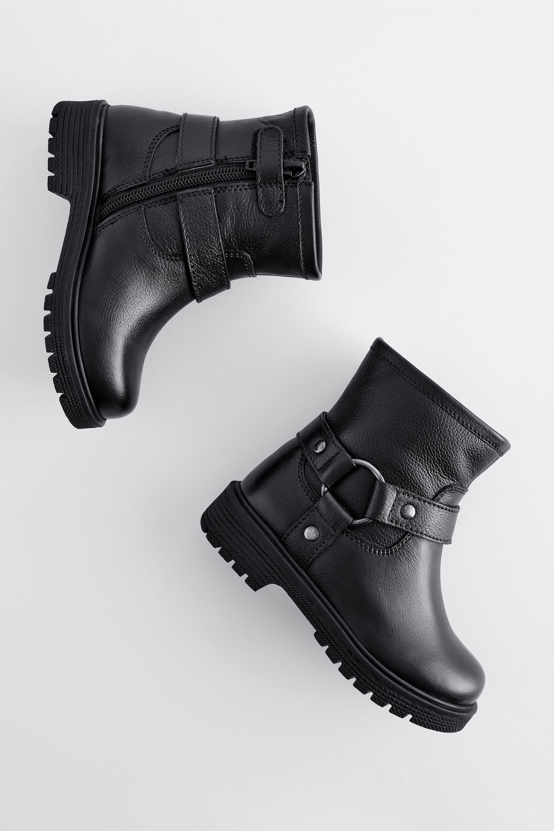 Black Biker Boots