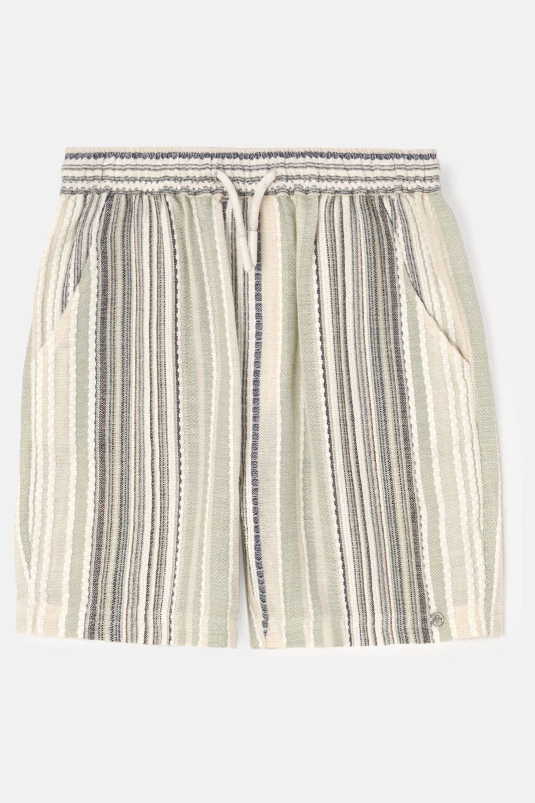 Angel & Rocket Blue Tyler Textured Stripe Shorts