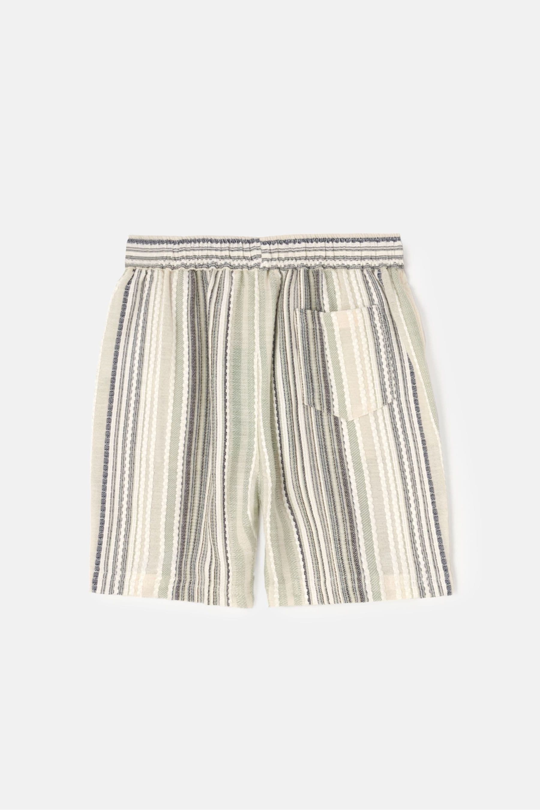 Angel & Rocket Blue Tyler Textured Stripe Shorts