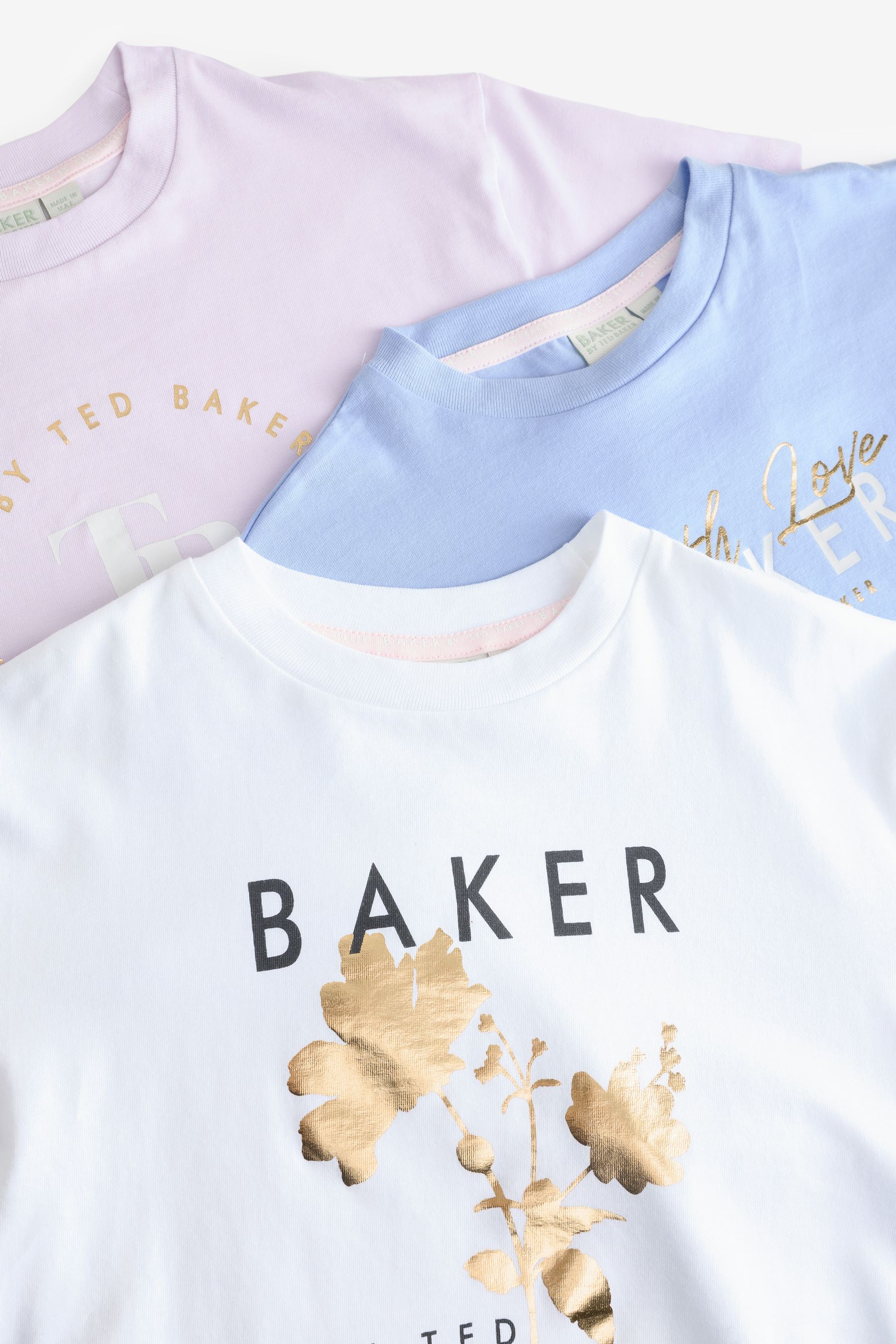 Baker By Ted Baker Oversized Graphic T-Shirts 3 Pack