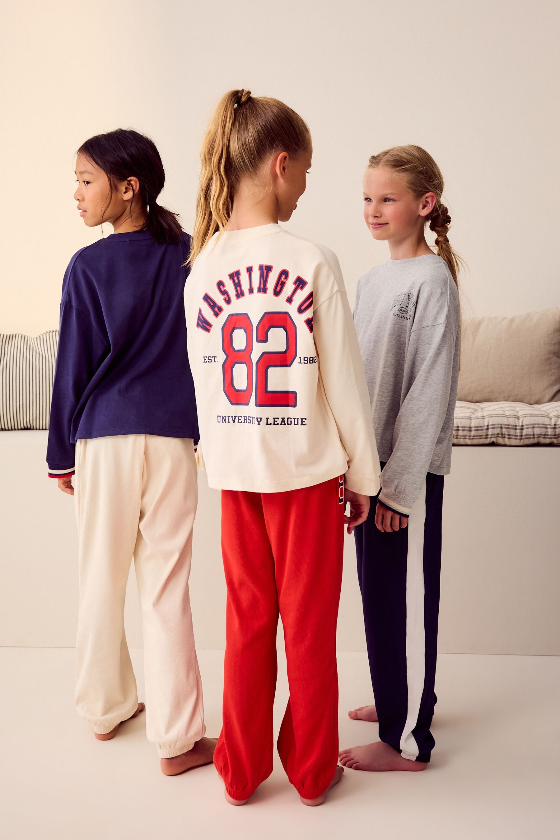 Red/Blue Collegiate Jogger Pyjamas 3 Pack (3-16yrs)